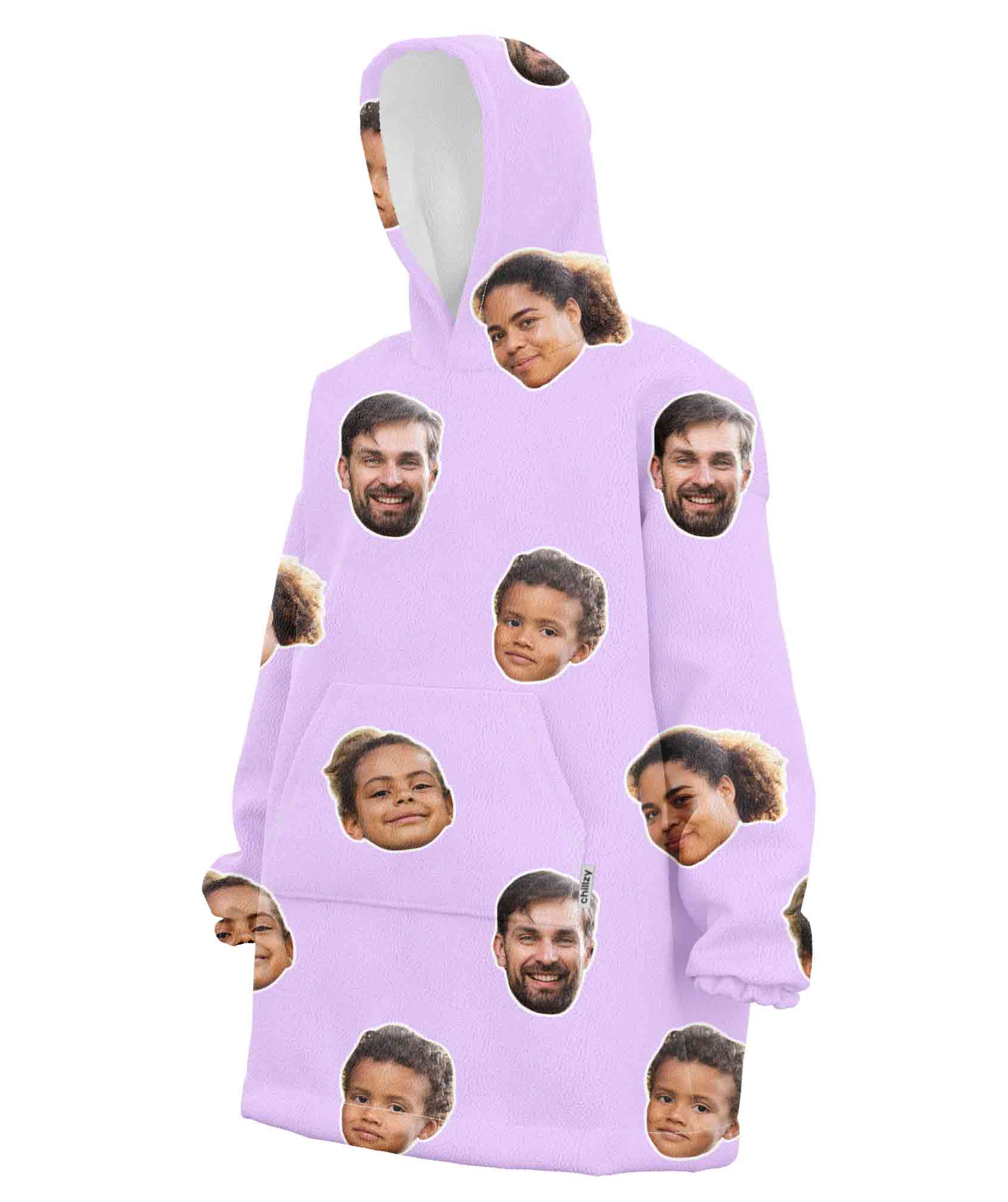 Family Face Chillzy Hoodie Blanket