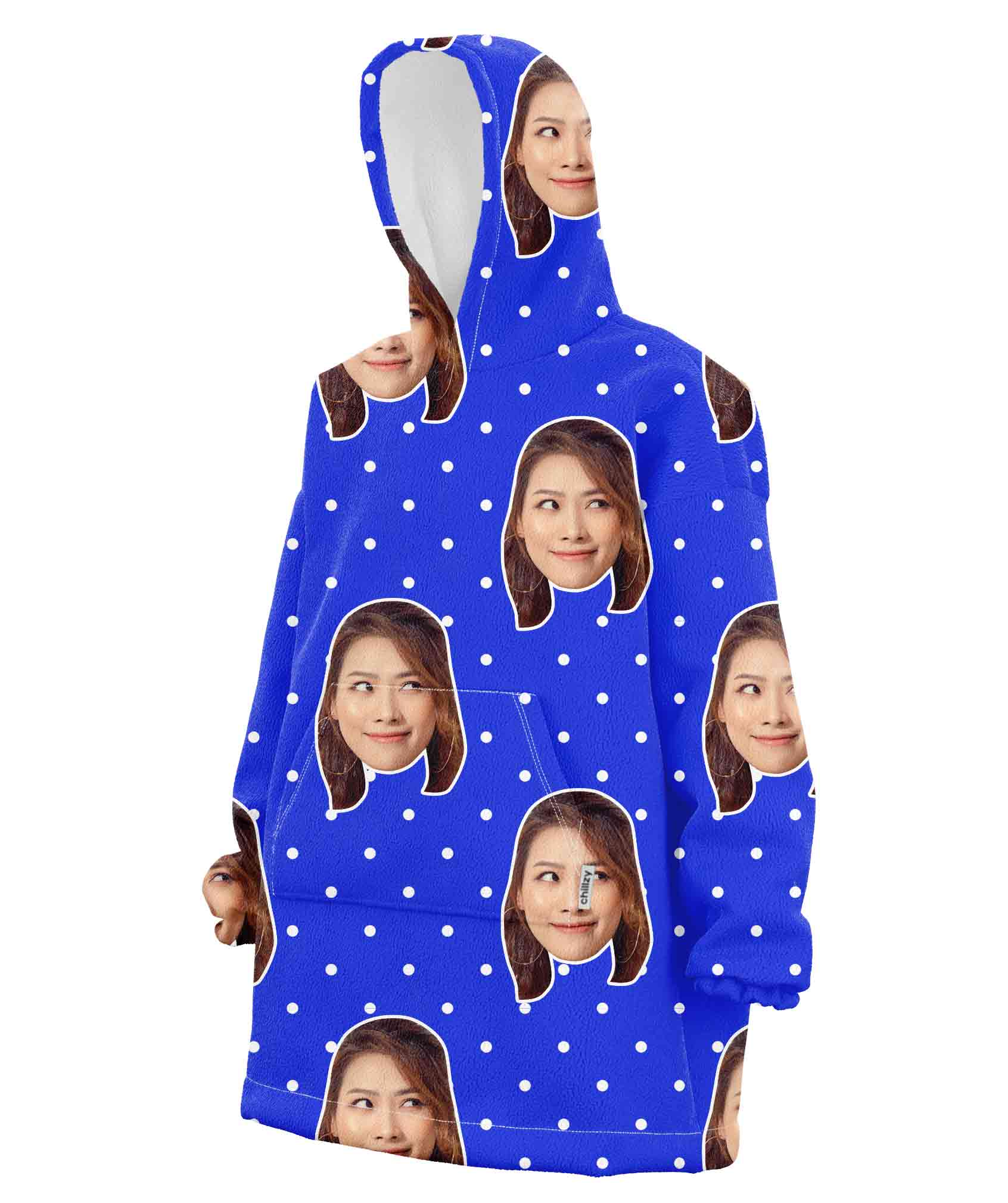 Spotty Face Chillzy Hoodie Blanket