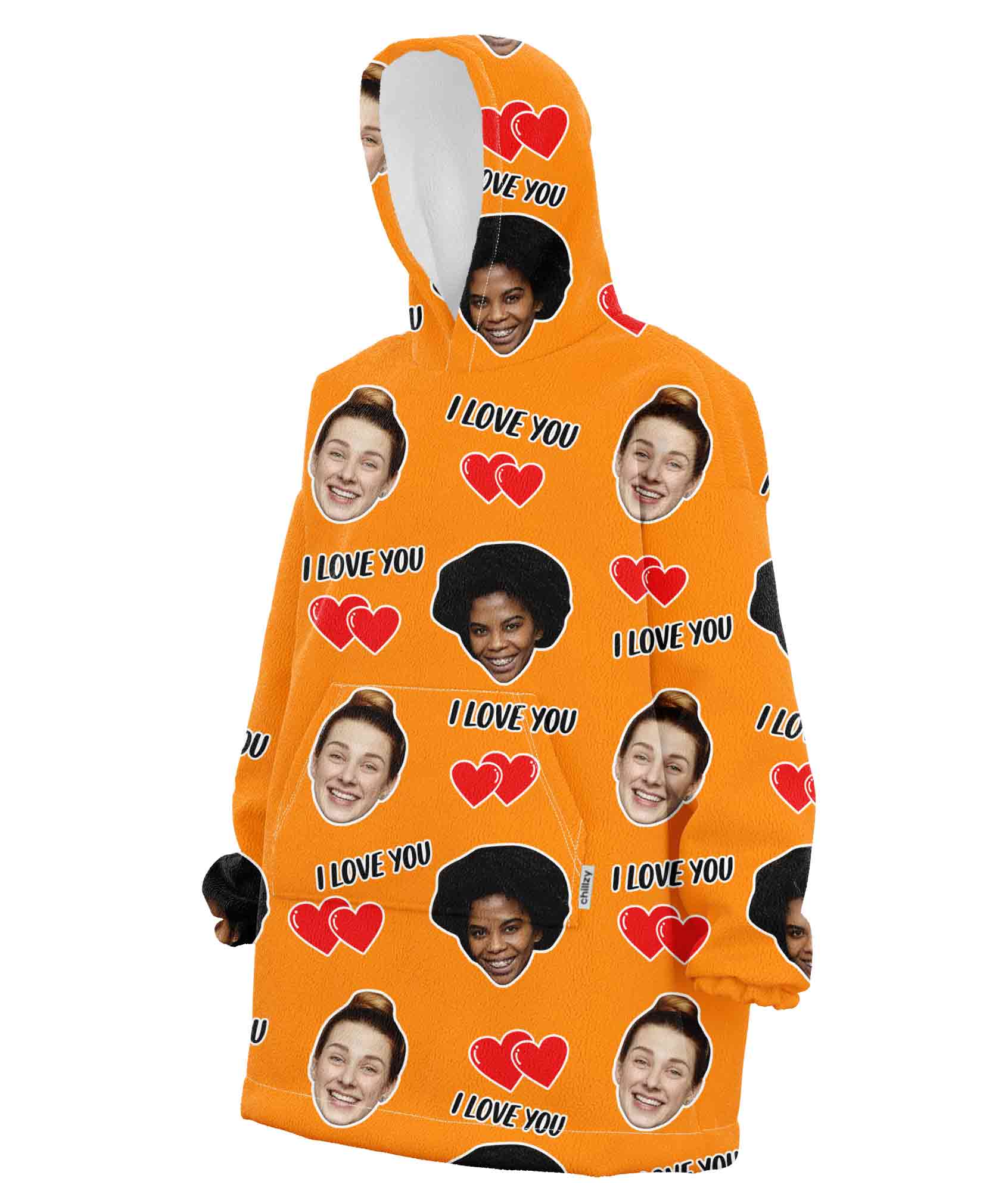 I Love You Chillzy Hoodie Blanket