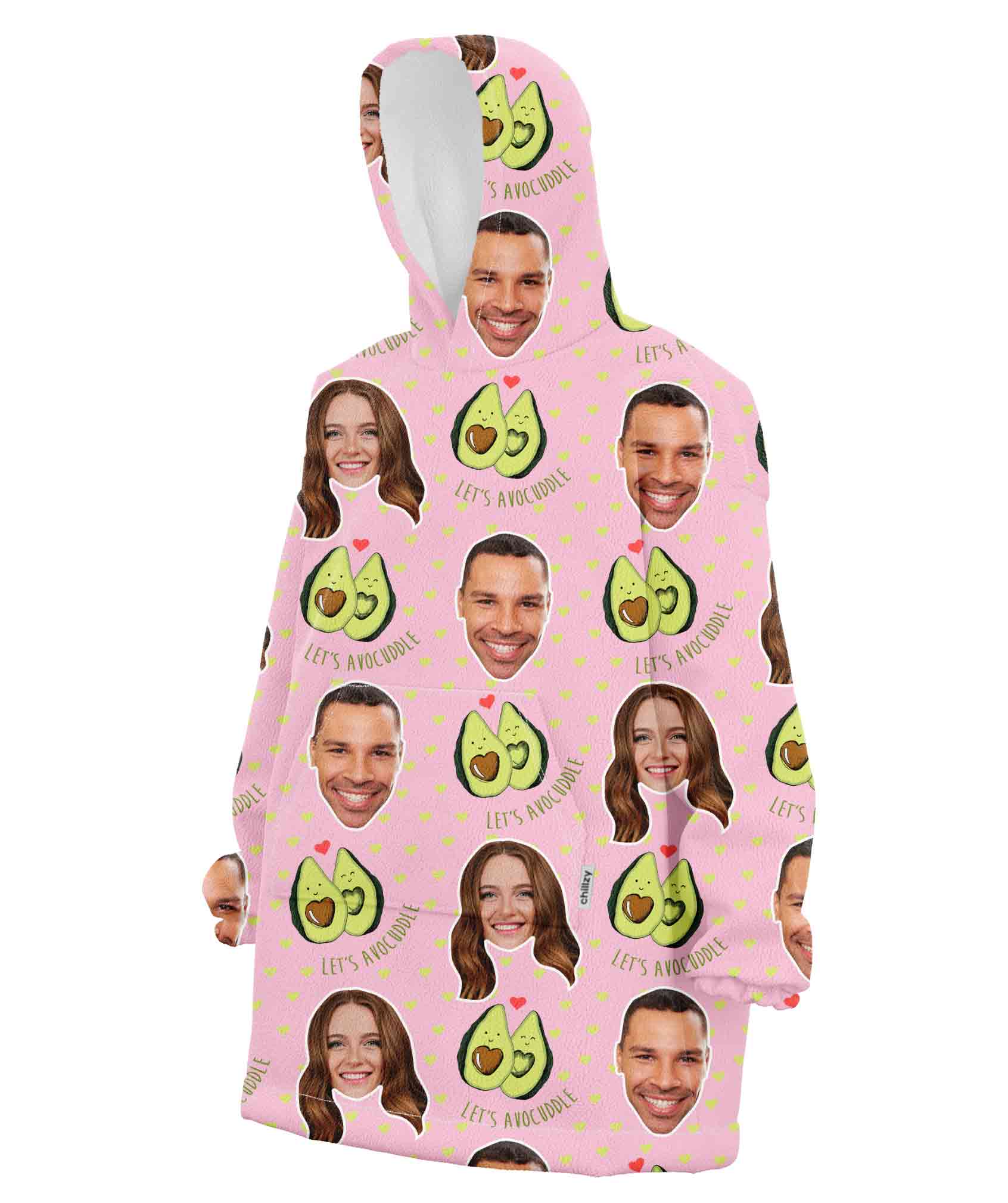 Lets Avocuddle Chillzy Hoodie Blanket