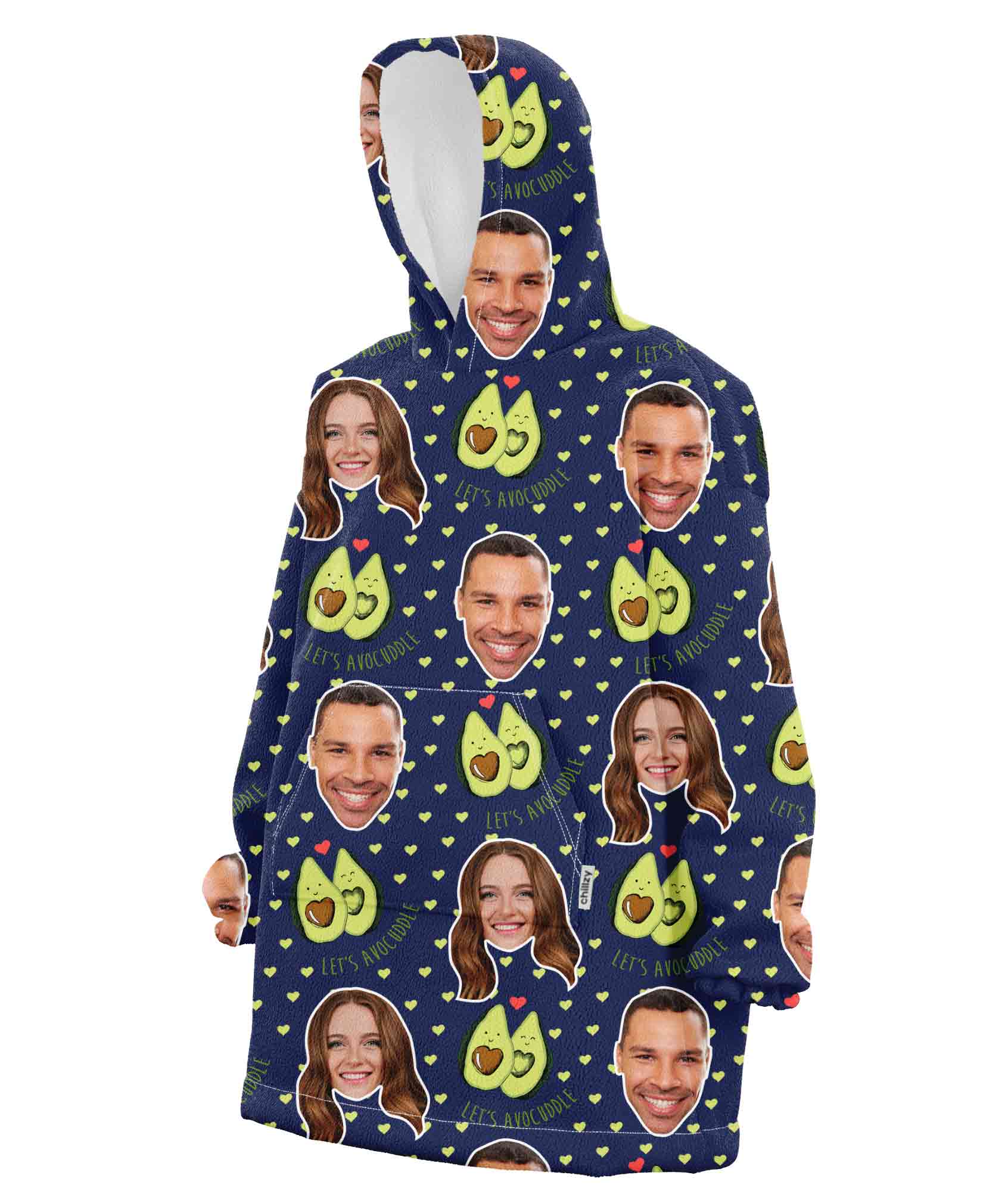 Lets Avocuddle Chillzy Hoodie Blanket