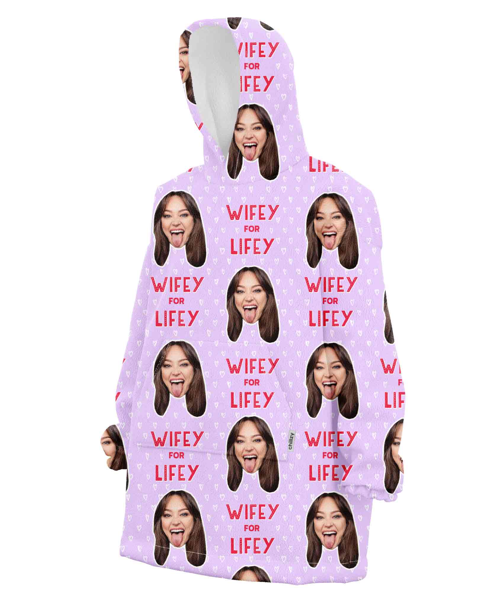 Wifey for Lifey Chillzy Hoodie Blanket