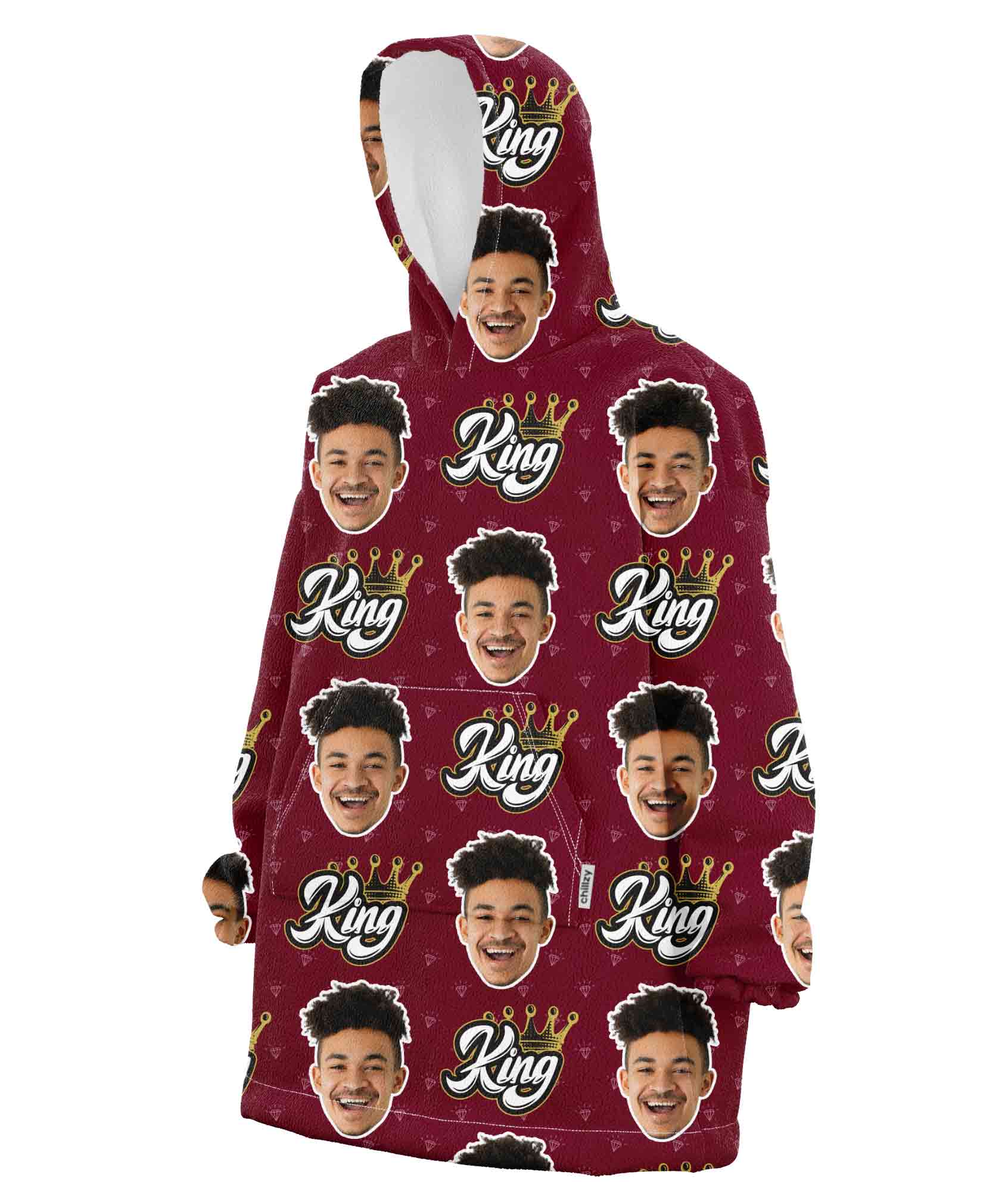 The King Chillzy Hoodie Blanket