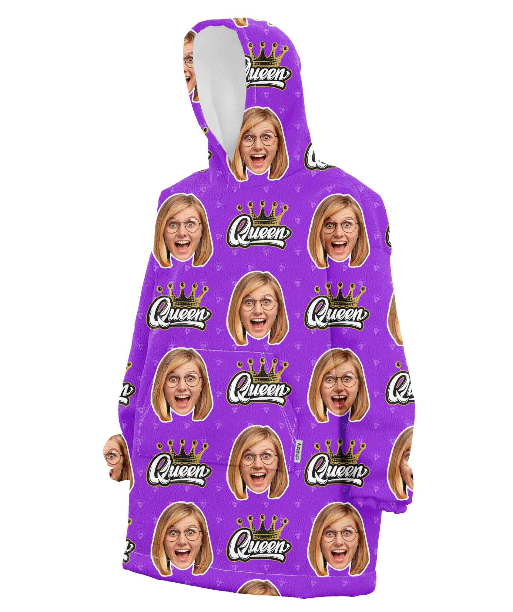 The Queen Chillzy Hoodie Blanket