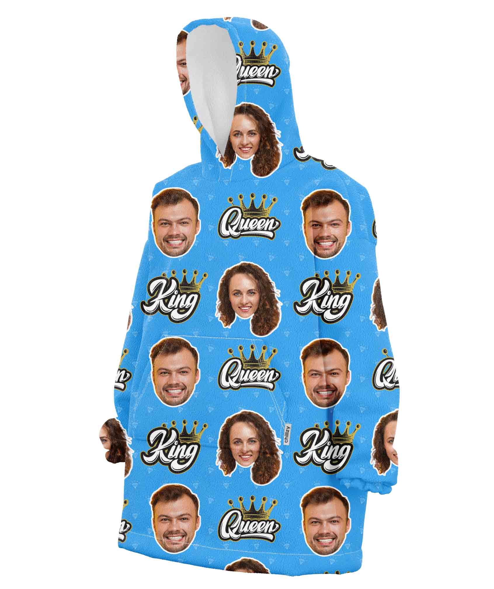 King & Queen Chillzy Hoodie Blanket