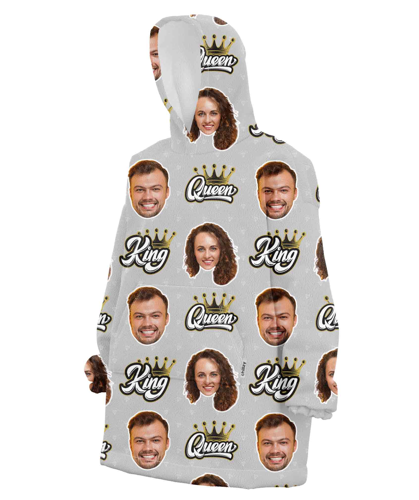 King & Queen Chillzy Hoodie Blanket