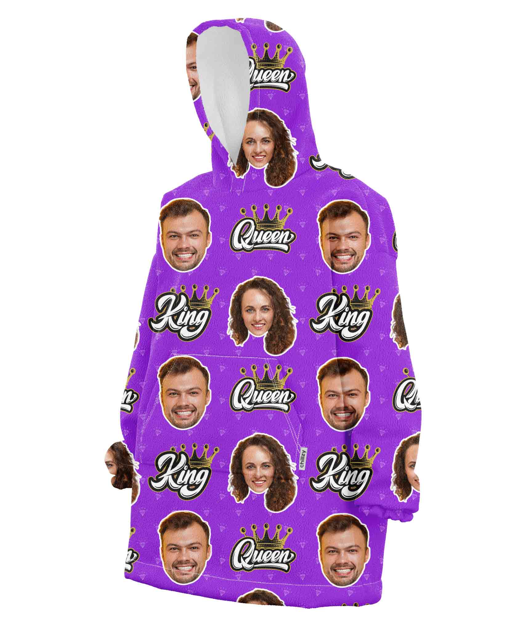 King & Queen Chillzy Hoodie Blanket