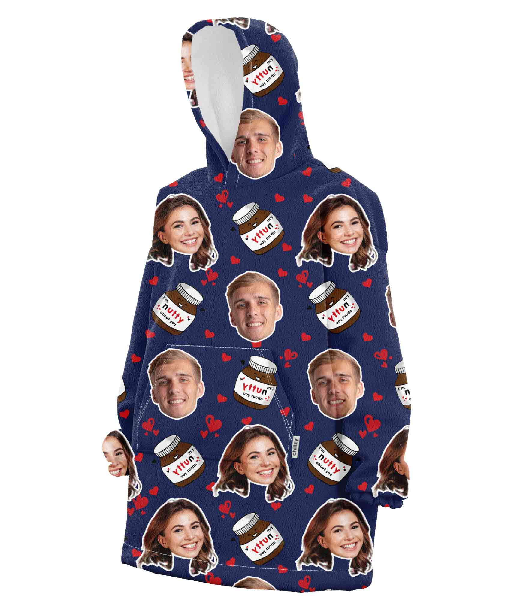 Nutty about You Chillzy Hoodie Blanket