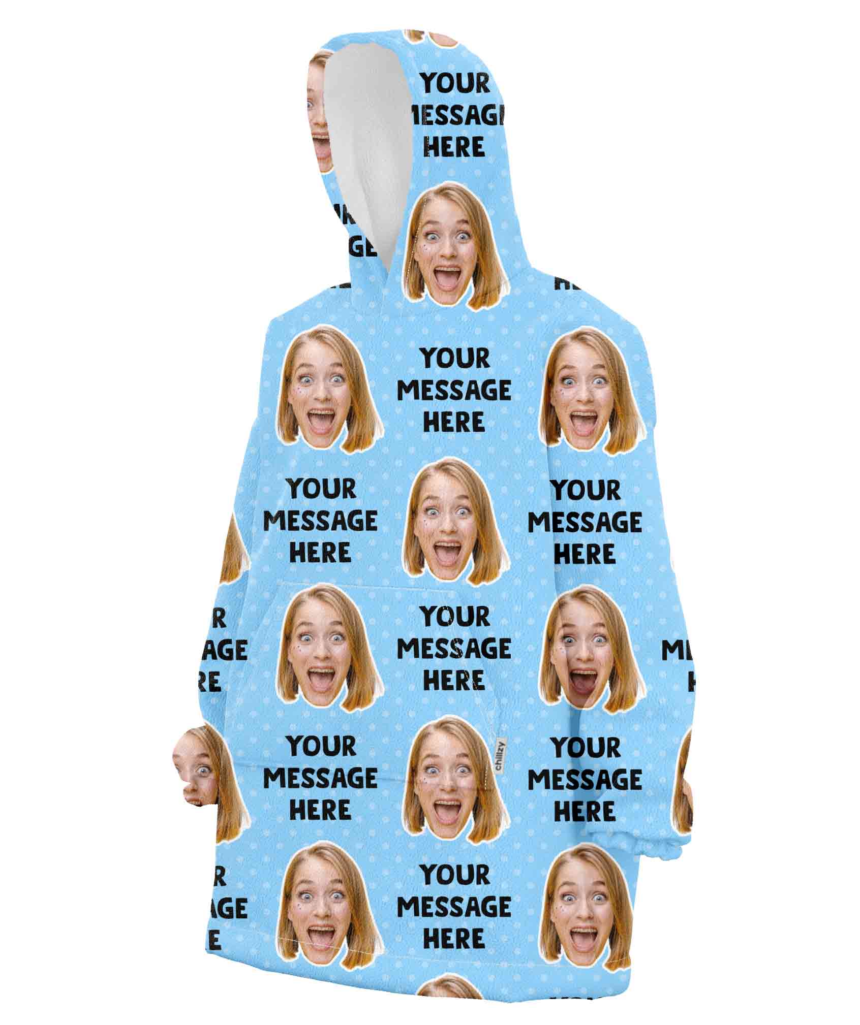 Your Message Chillzy Hoodie Blanket