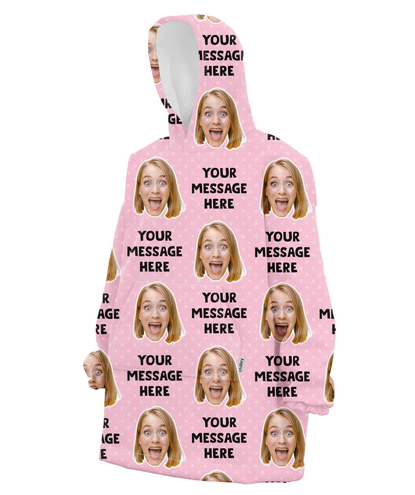 Your Message Chillzy Hoodie Blanket