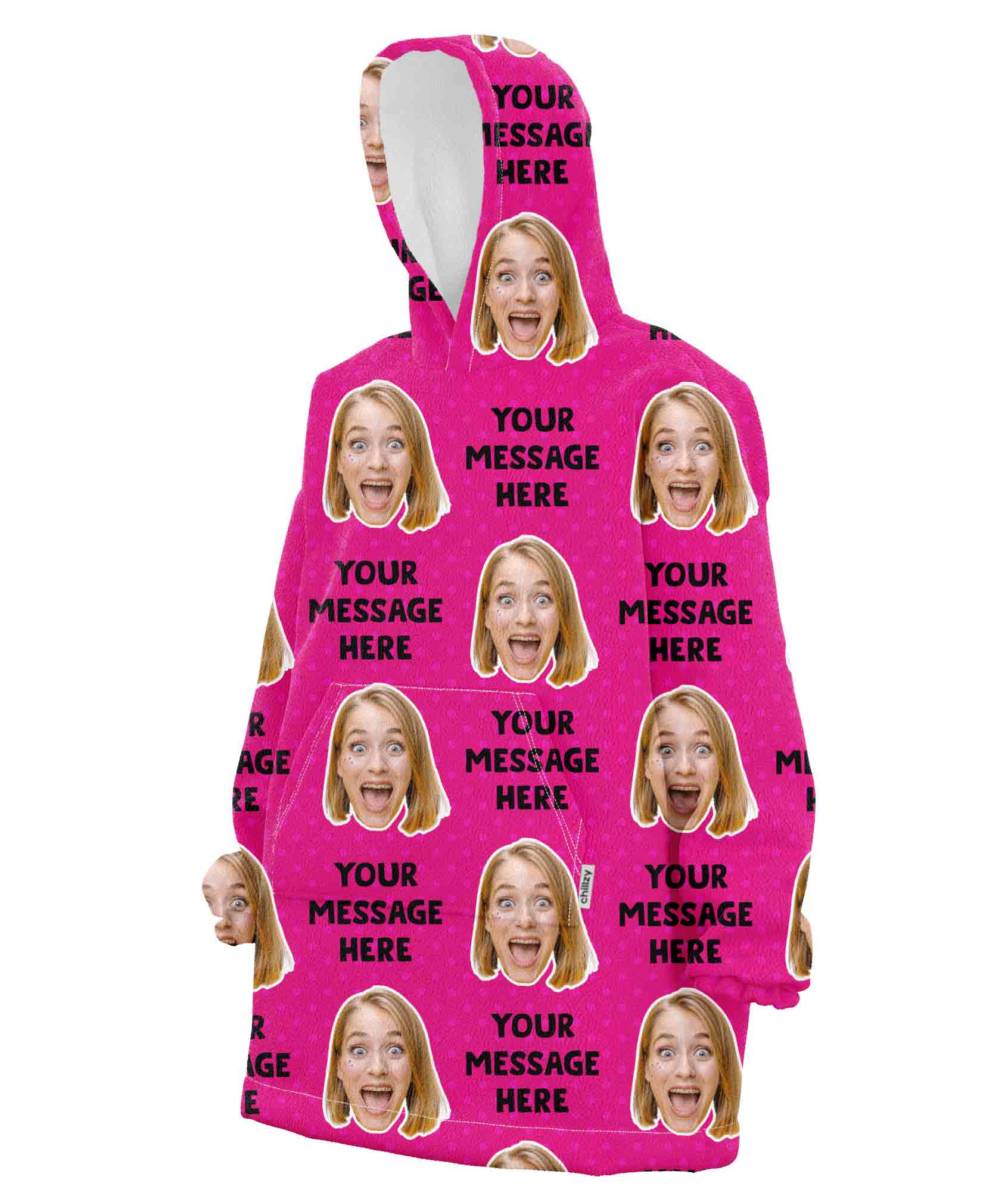 Your Message Chillzy Hoodie Blanket