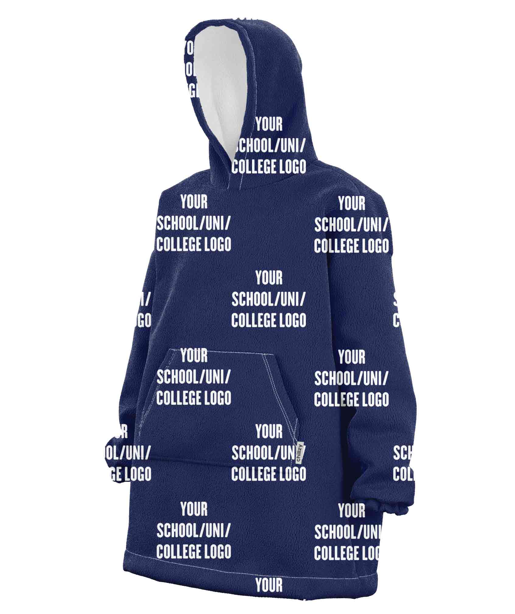Your School, College or Uni Chillzy Hoodie Blanket