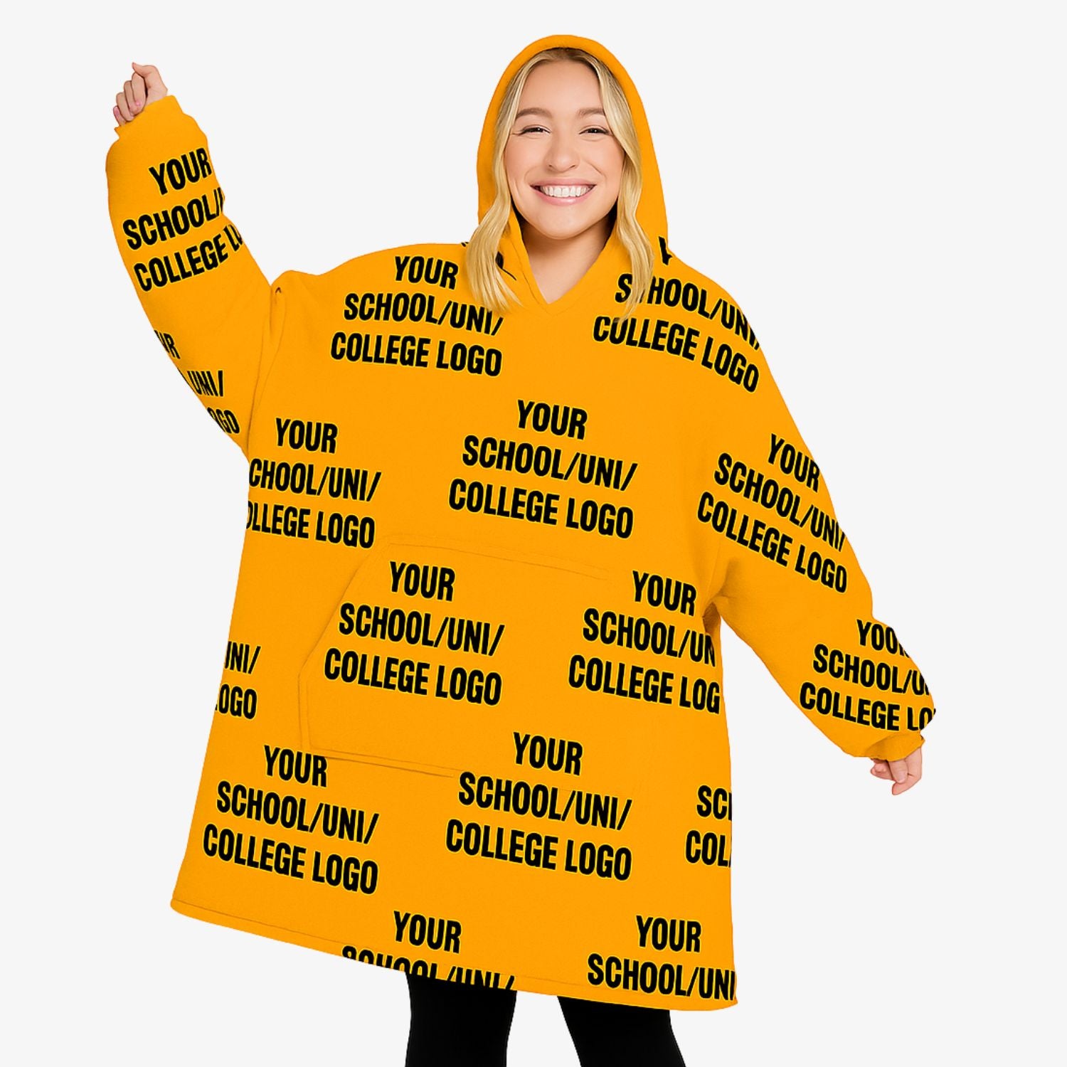 Your School, College or Uni Chillzy Hoodie Blanket