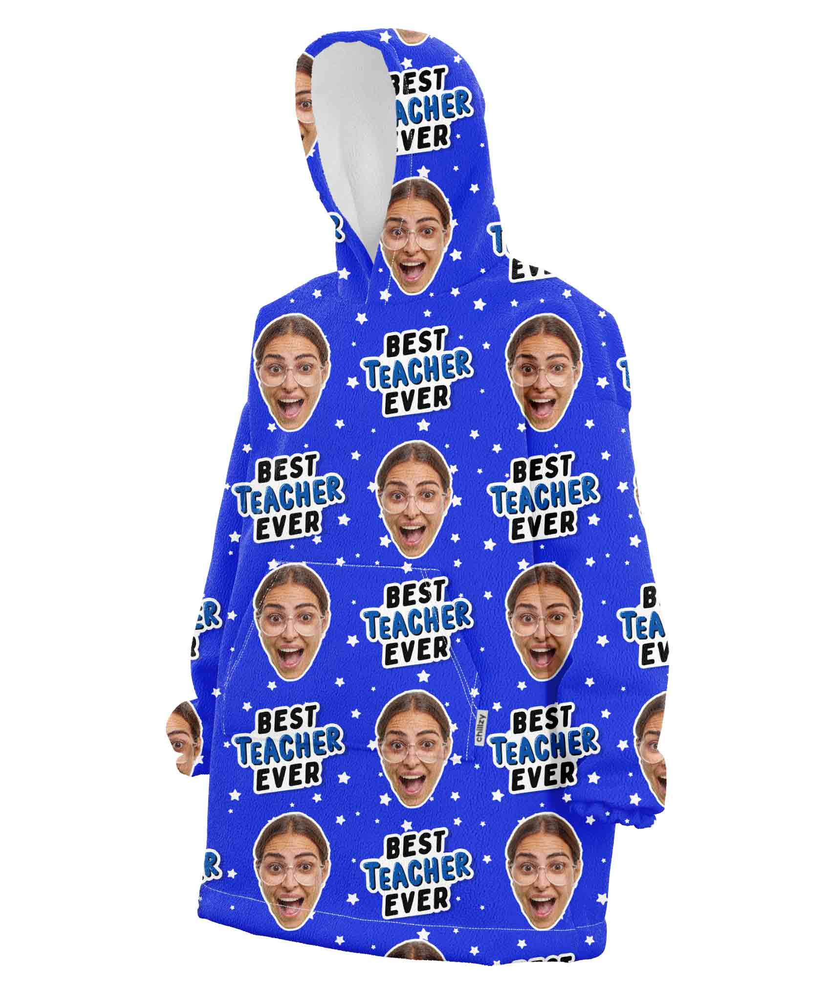 Best Teacher Ever Chillzy Hoodie Blanket