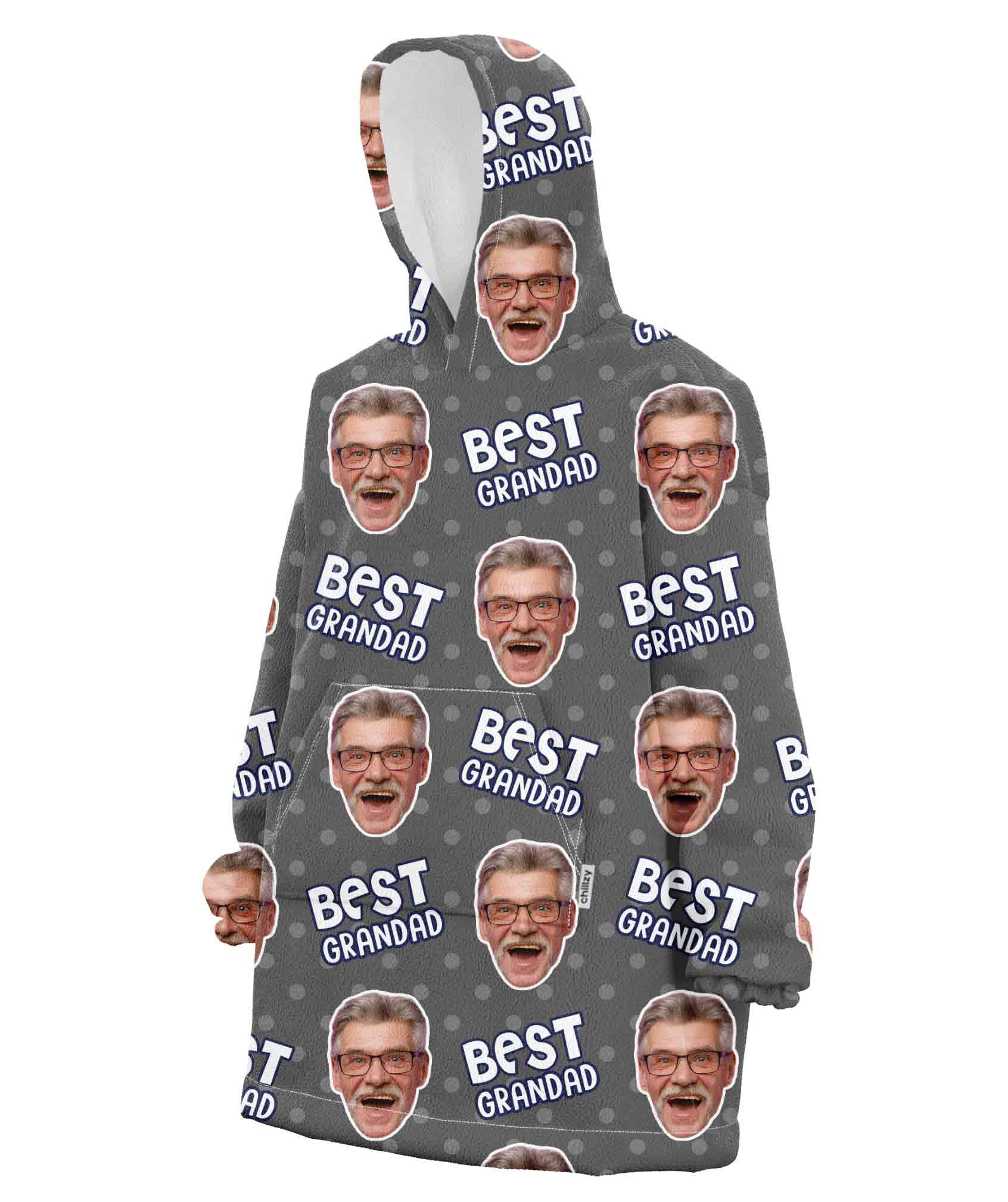 Best Grandad Hoodie Blanket