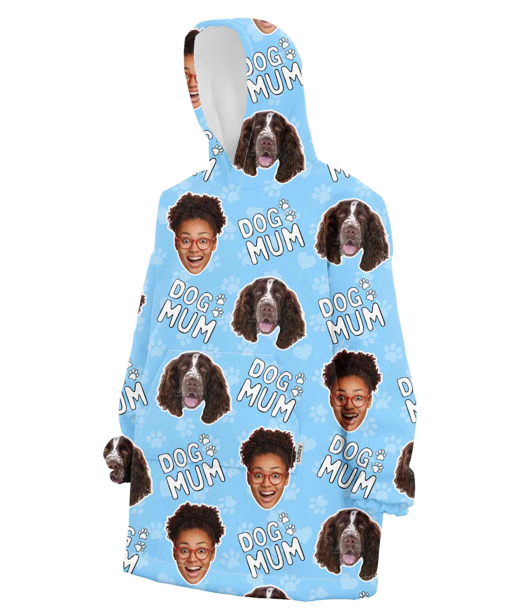 Dog Mum Chillzy Hoodie Blanket