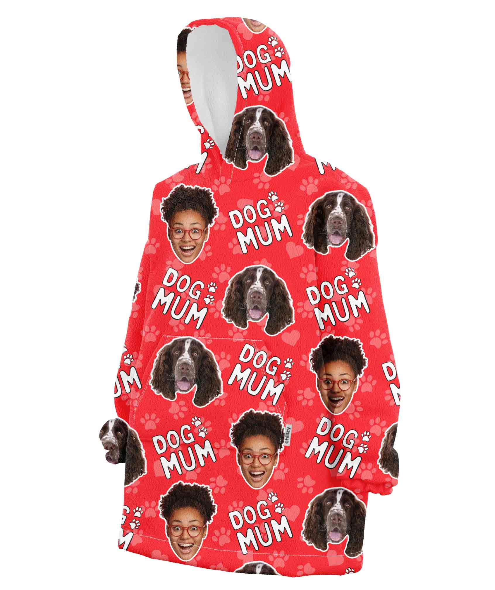 Dog Mum Chillzy Hoodie Blanket