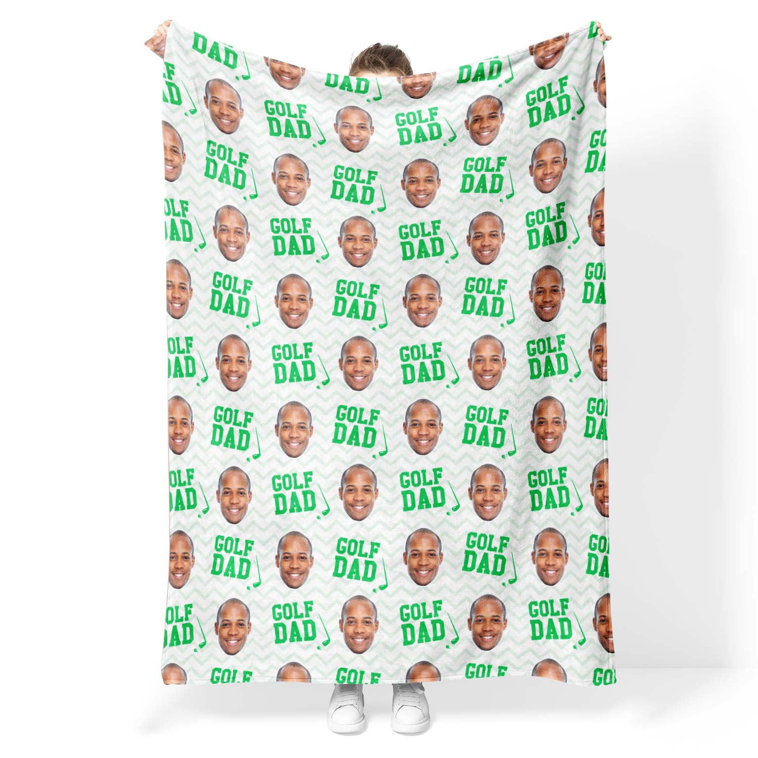 Golf Dad Personalised Blanket