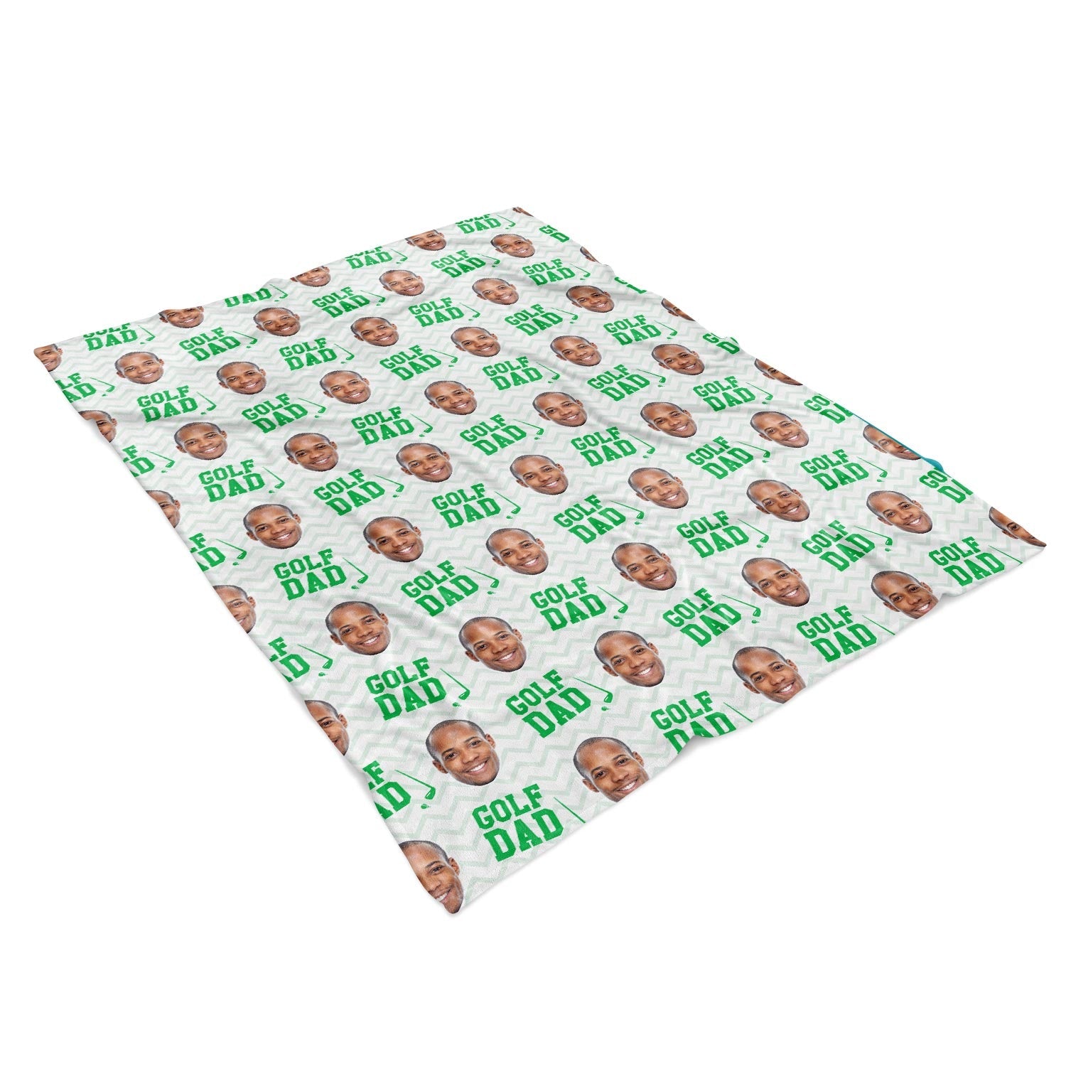 Golf Dad Personalised Blanket