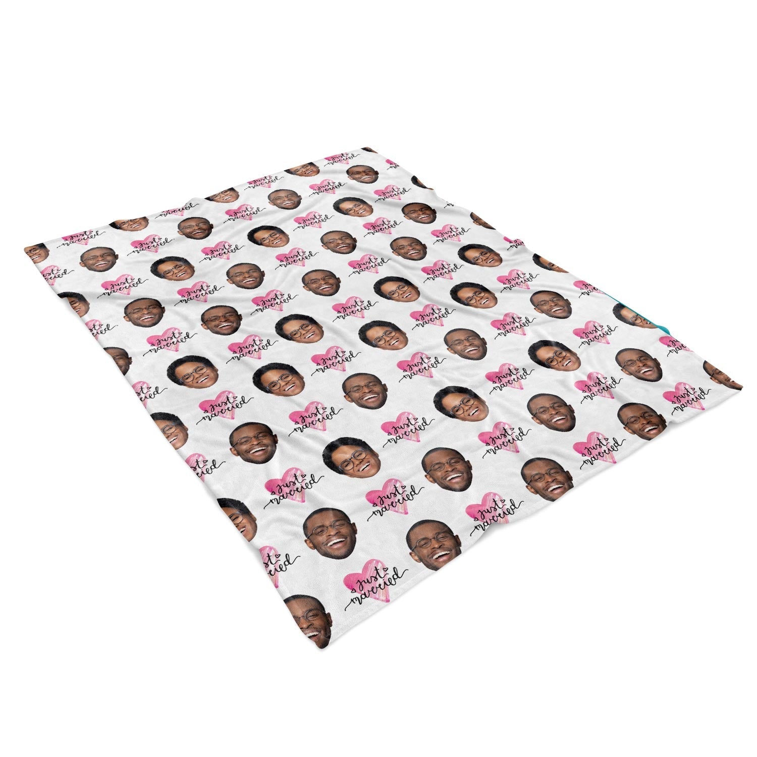Just Married Personalised Blanket