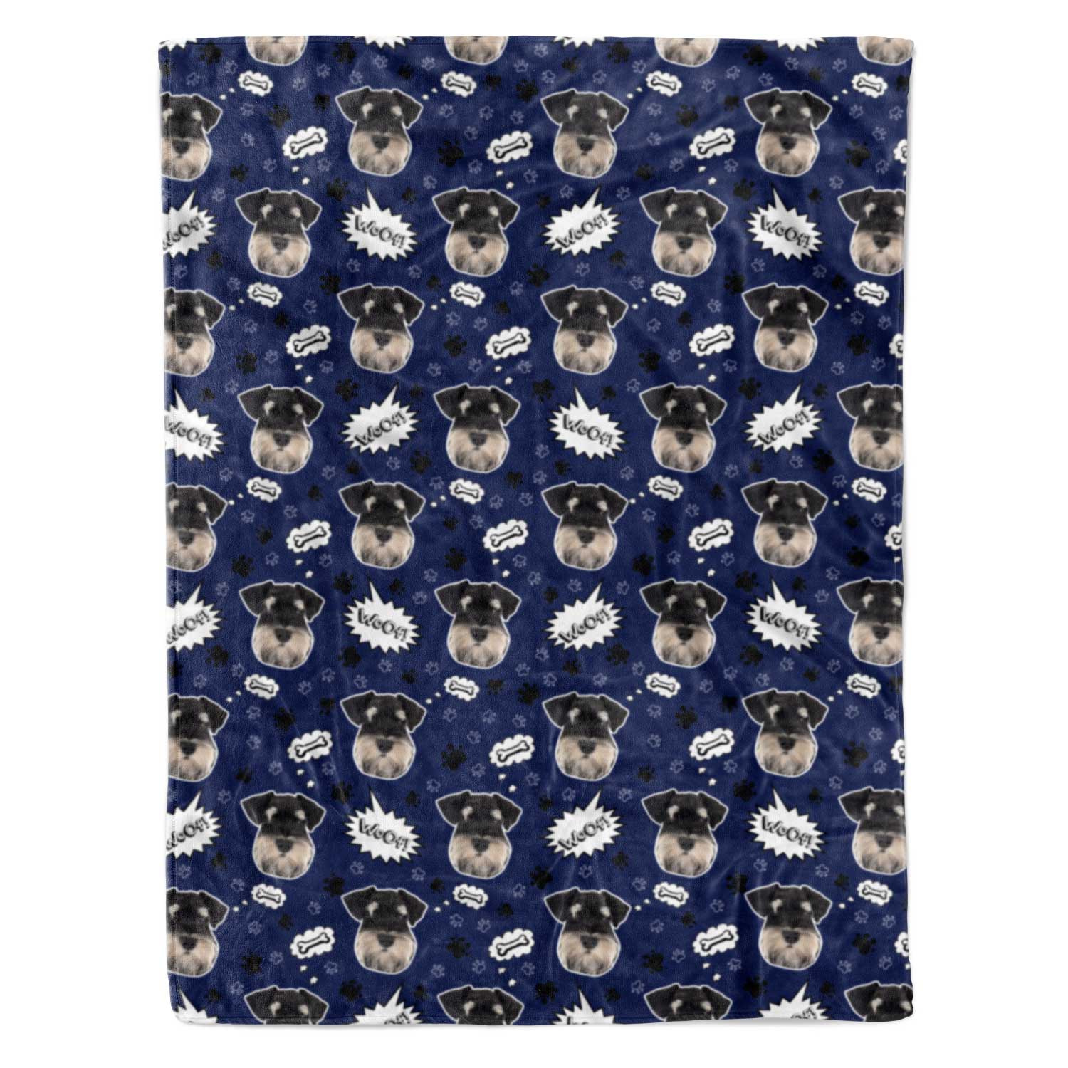 Woof Dog Personalised Blanket