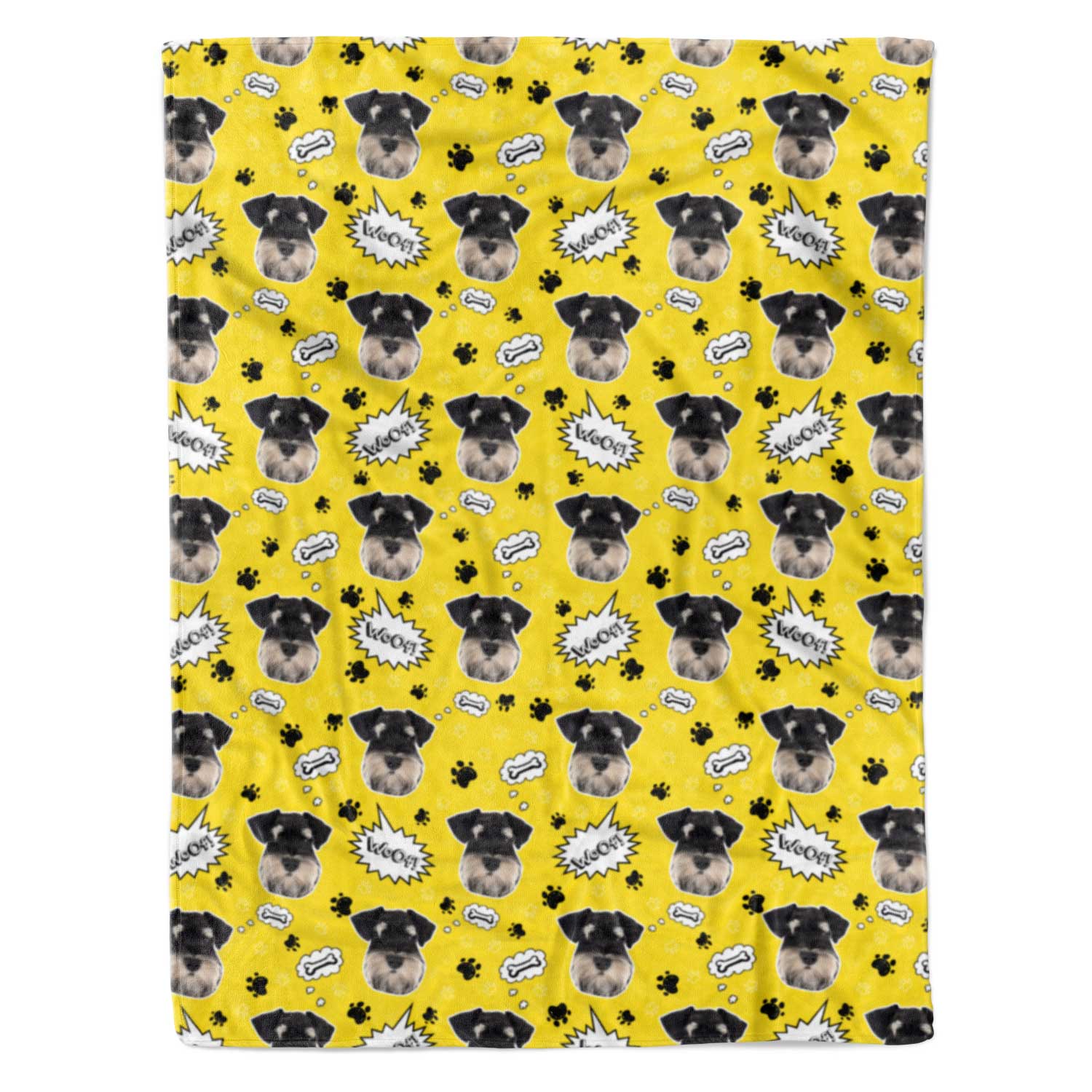 Woof Dog Personalised Blanket