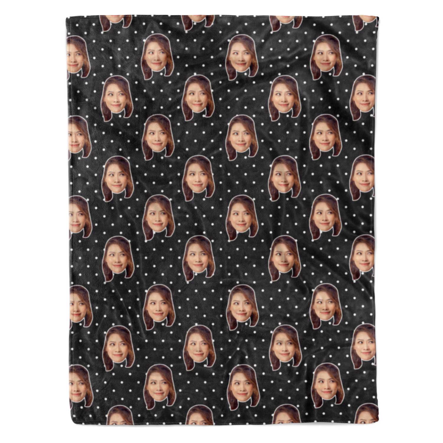 Face Polka Personalised Blanket