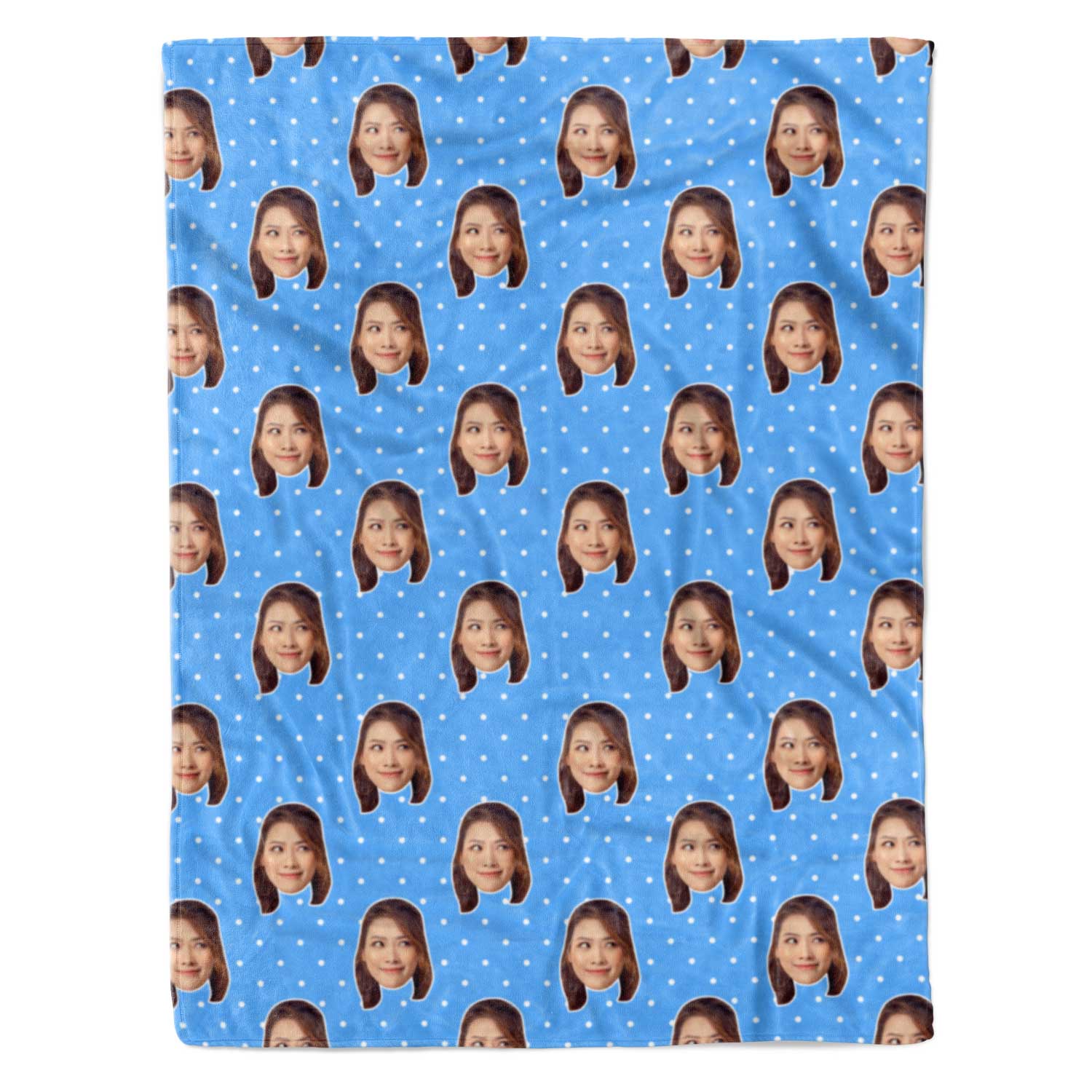 Face Polka Personalised Blanket