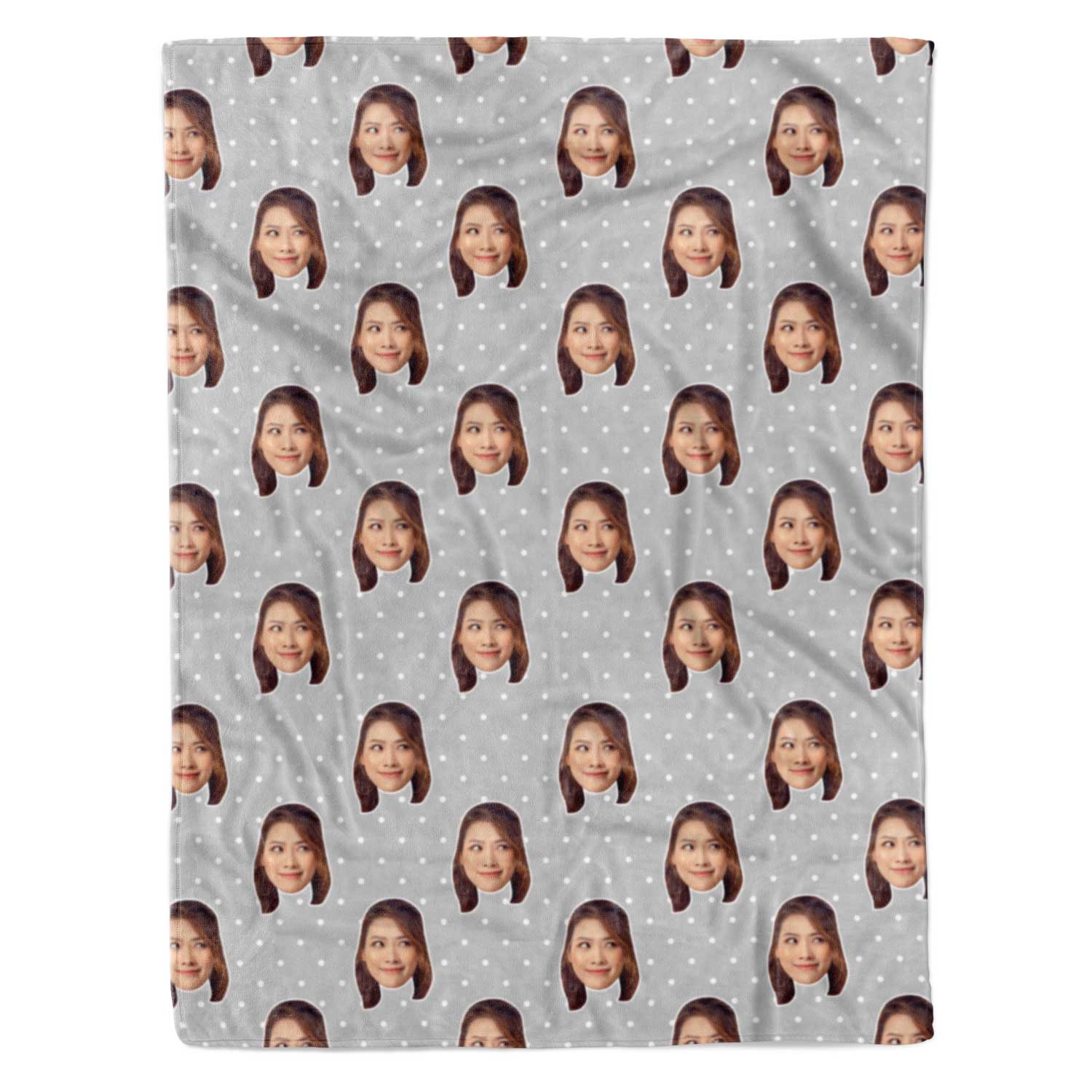 Face Polka Personalised Blanket