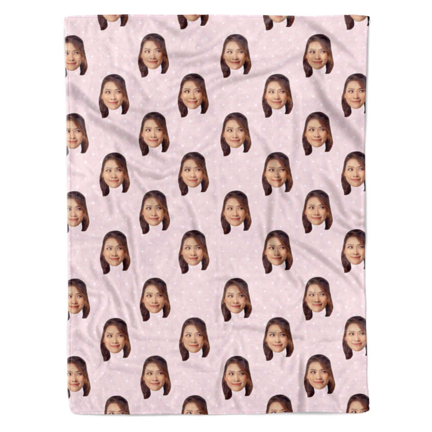 Face Polka Personalised Blanket