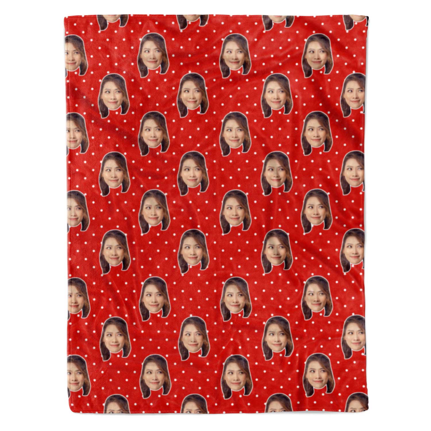 Face Polka Personalised Blanket