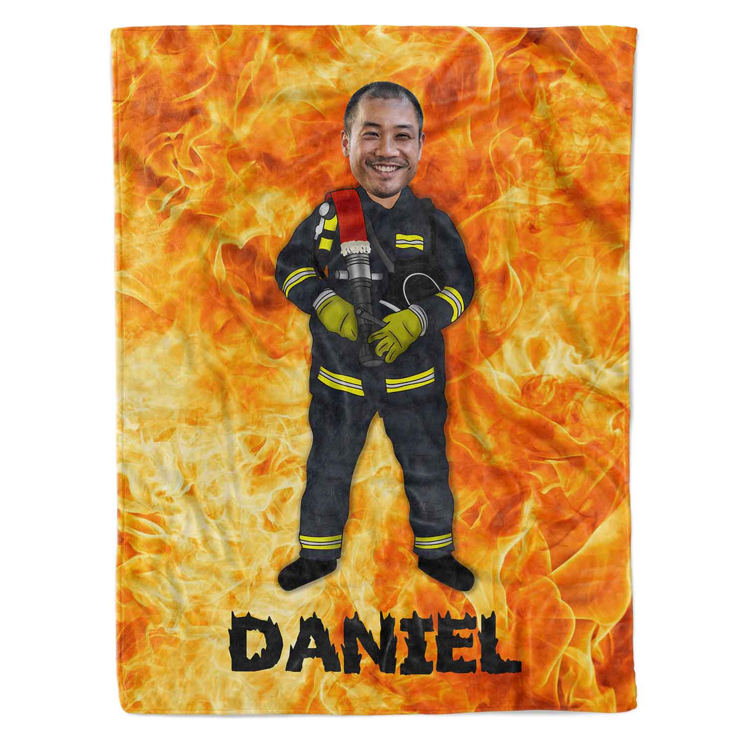 Firefighter (Name) Personalised Blanket