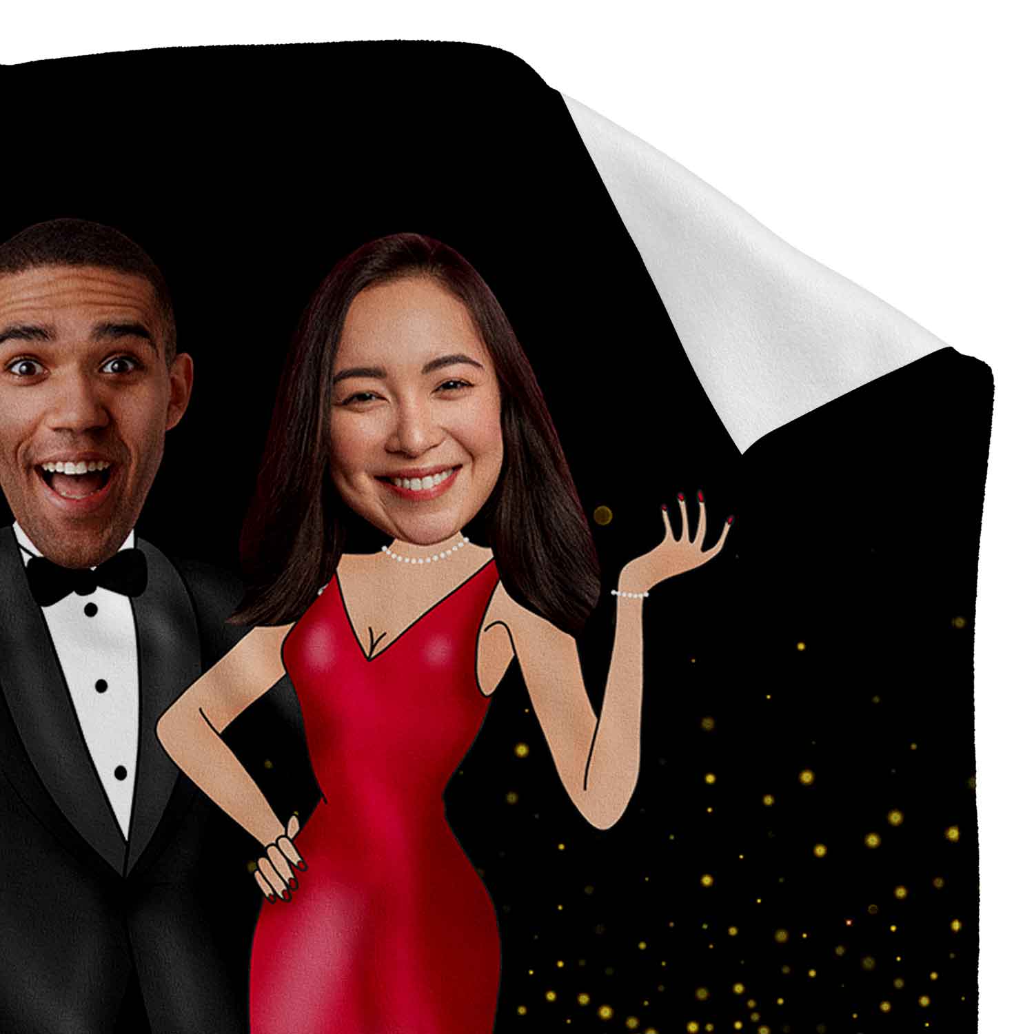The Red Carpet Couple Personalised Wedding Blanket
