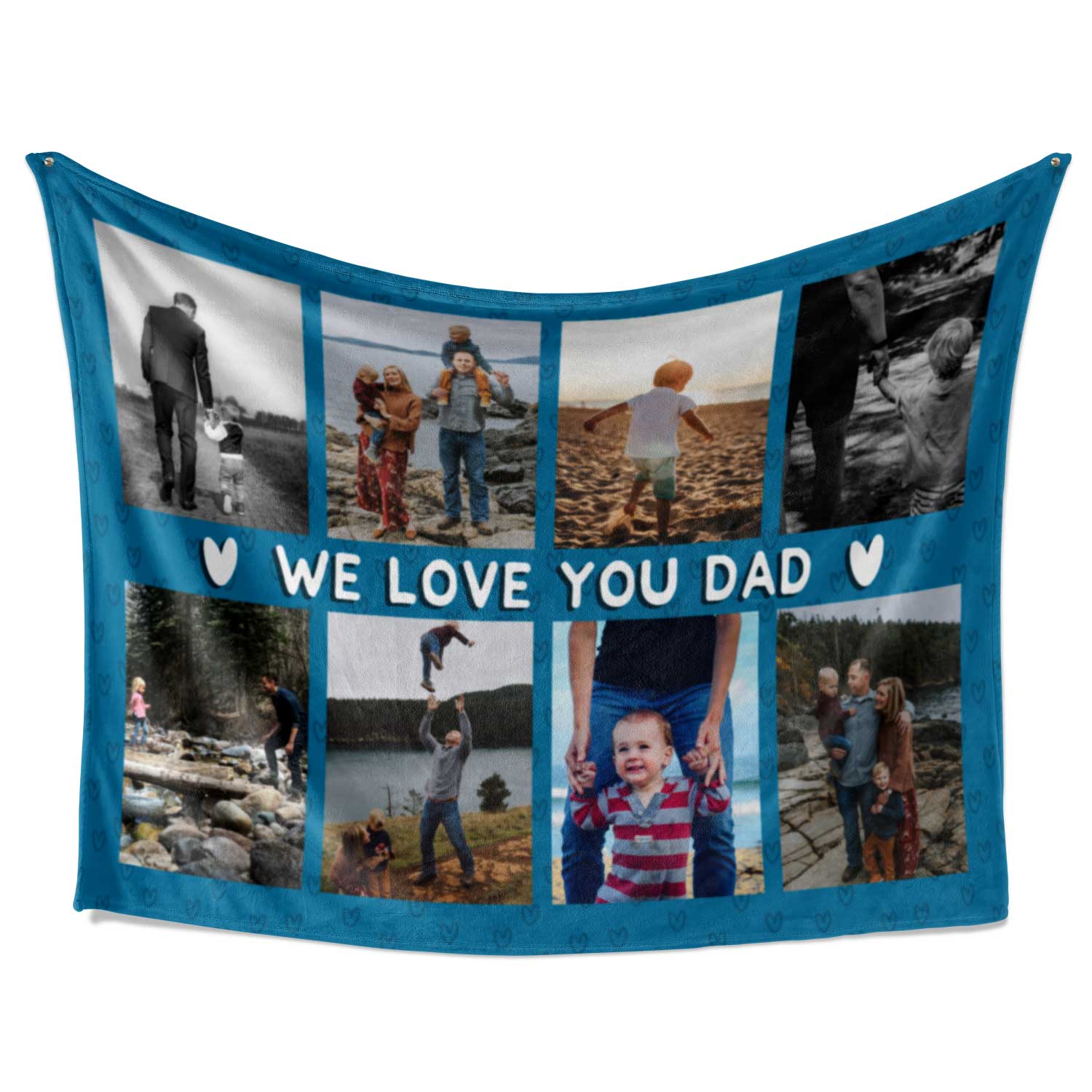 We Love You Dad Personalised Blanket