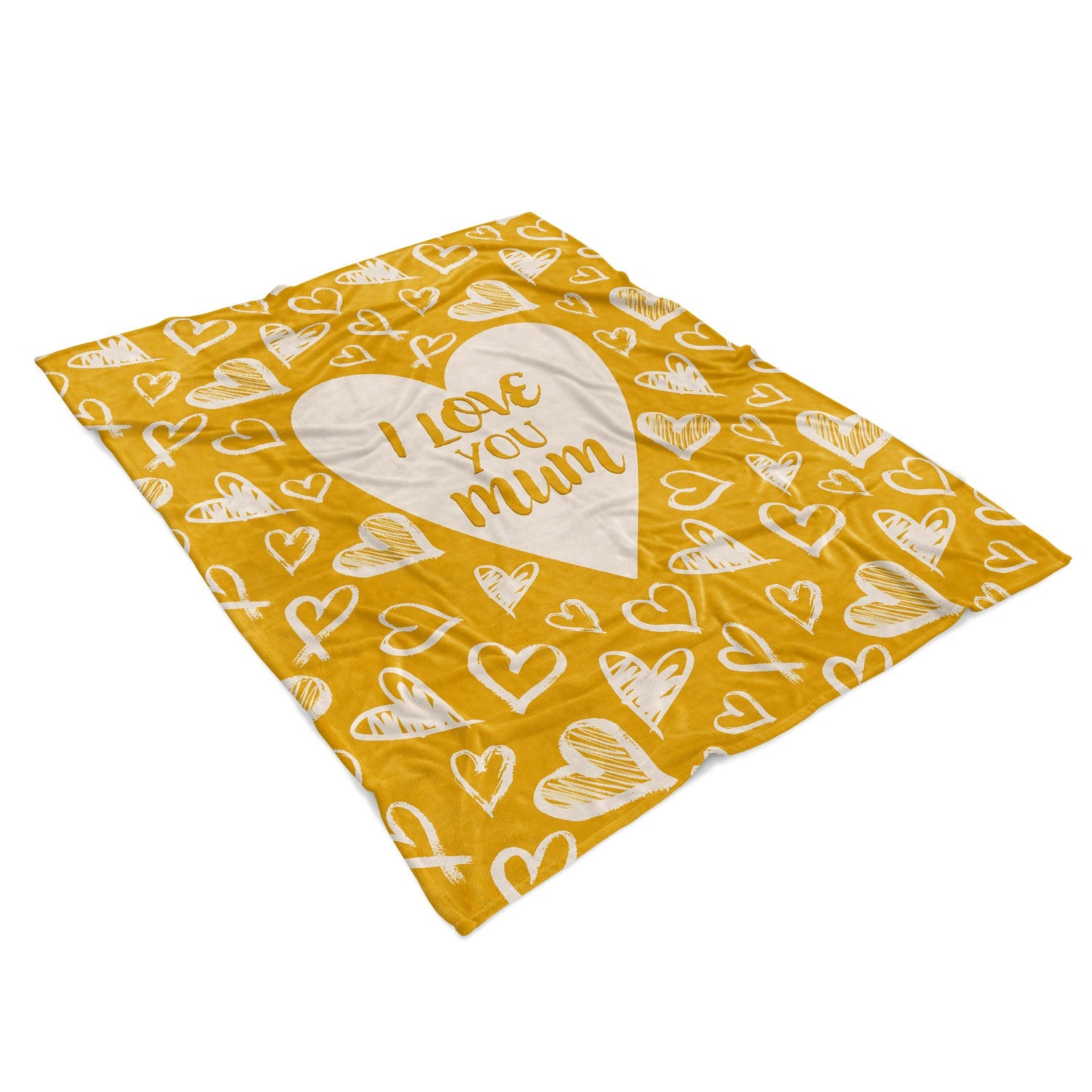 I Love You Mum Fleece Blanket