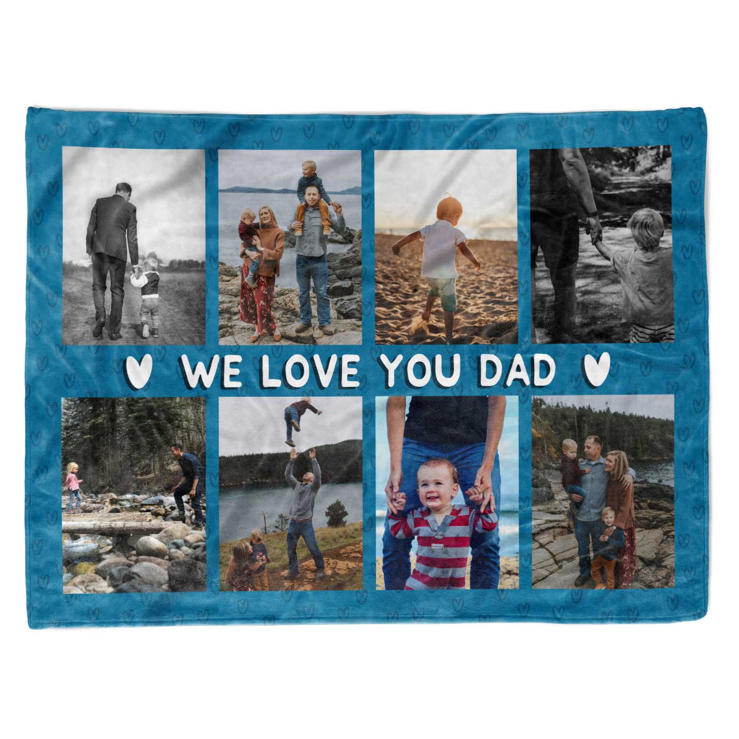 We Love You Dad Personalised Blanket