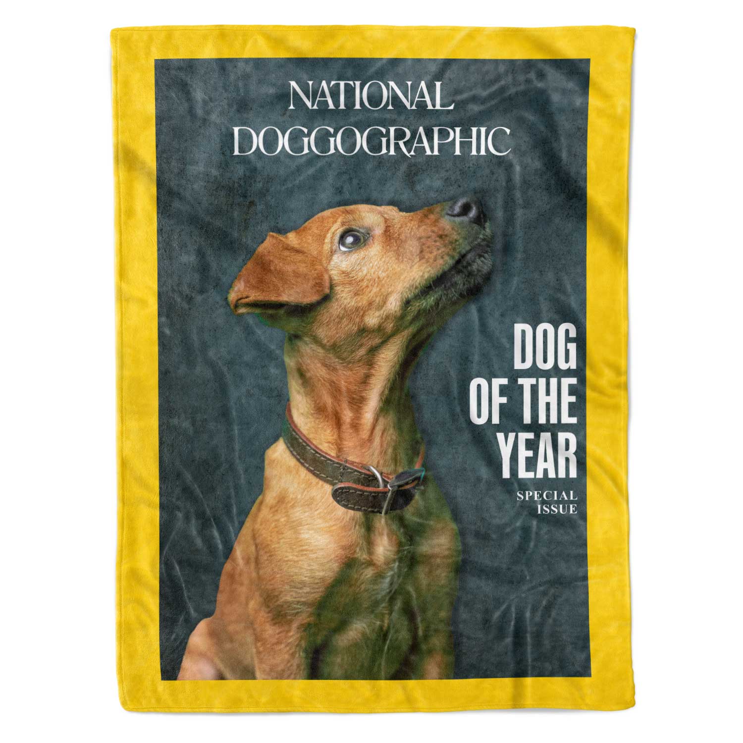 National Doggographic Magazine Cover Personalised Dog Blanket