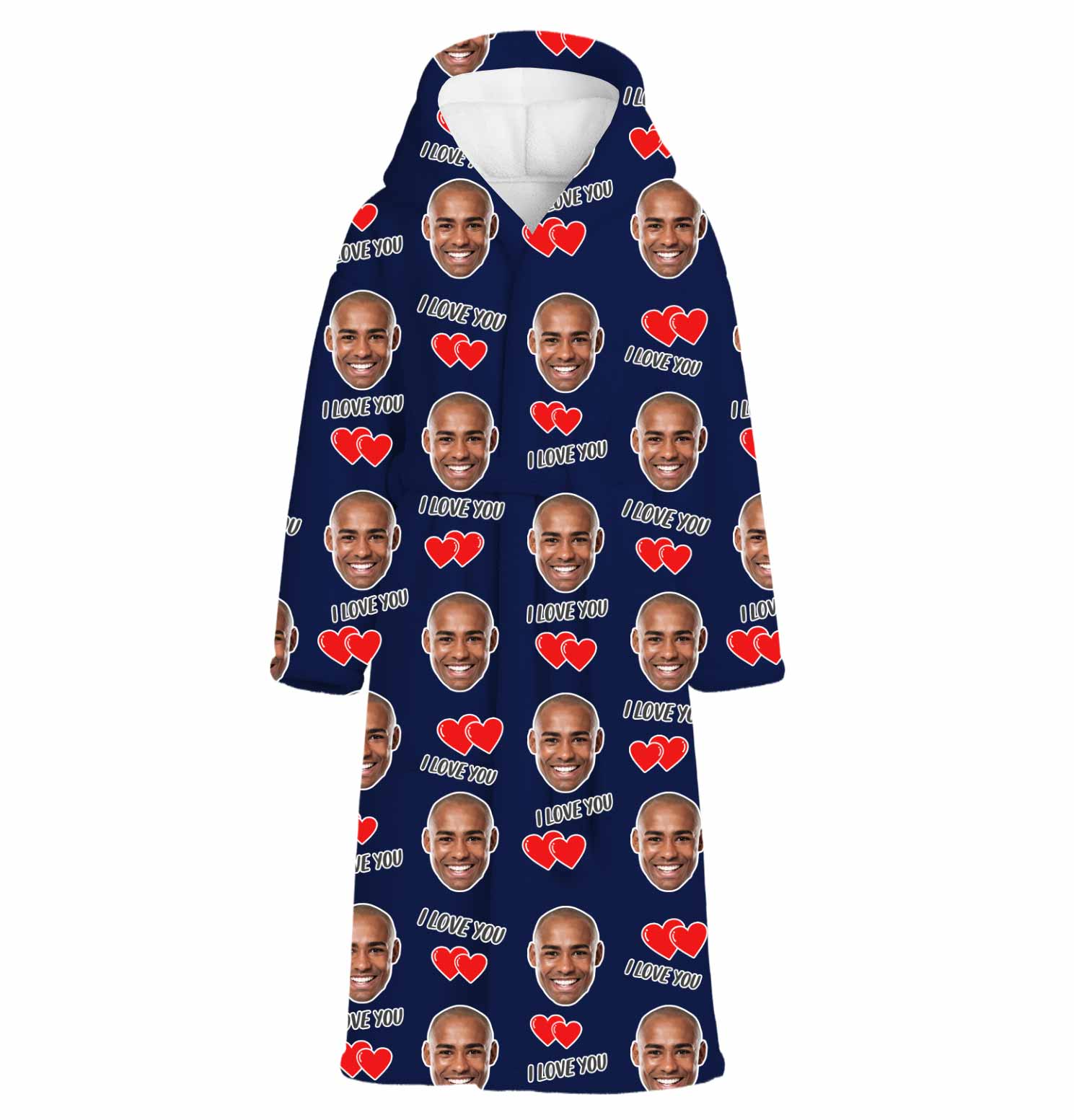 I Love You Personalised Dressing Gown