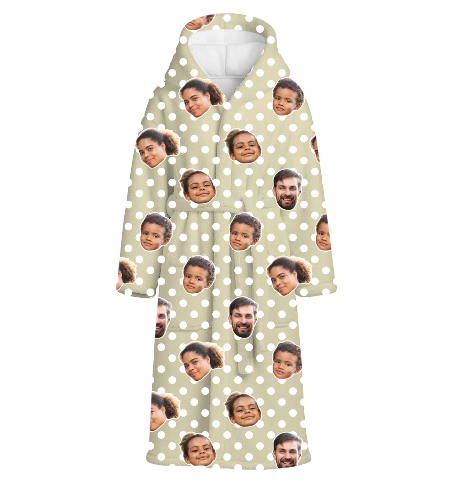 Polka Dot Personalised Dressing Gown