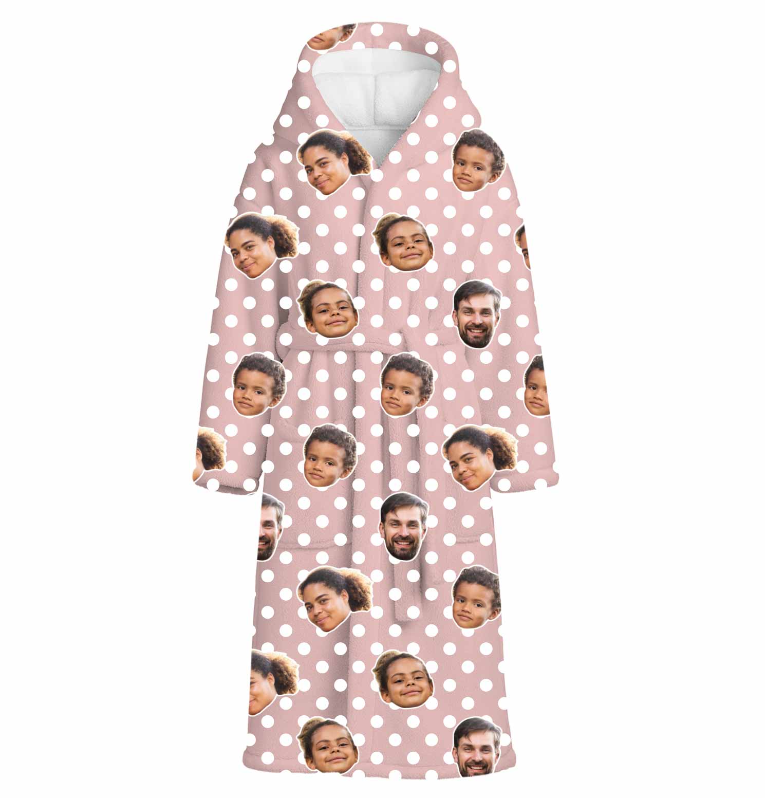 Polka Dot Personalised Dressing Gown