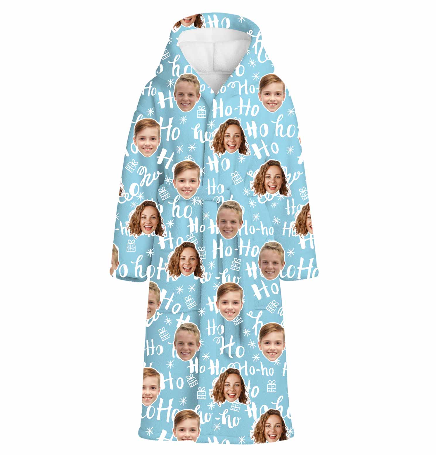 Christmas Ho Ho Ho Personalised Dressing Gown