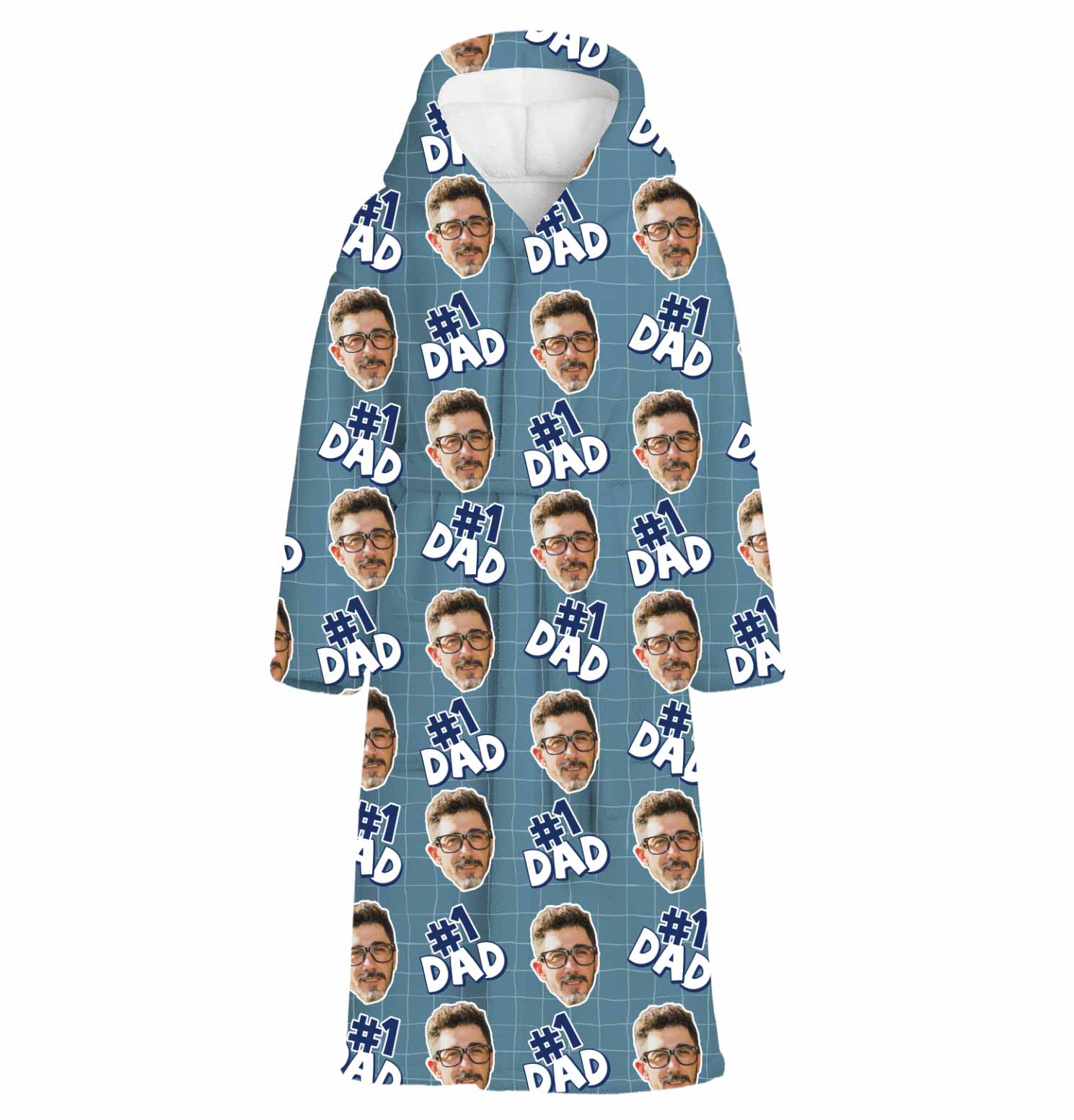 Number 1 Dad Personalised Dressing Gown