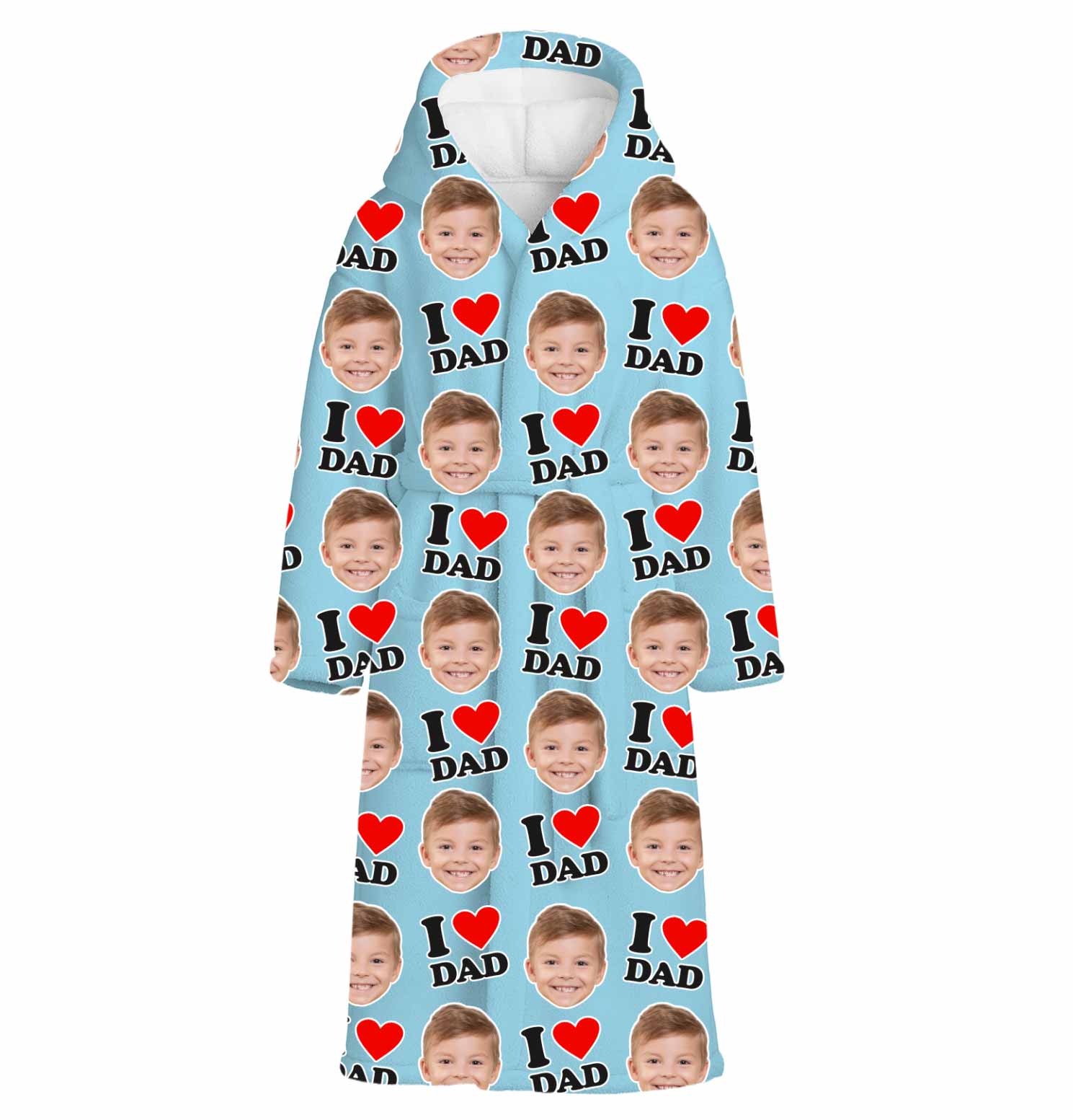 I Heart Dad Personalised Dressing Gown