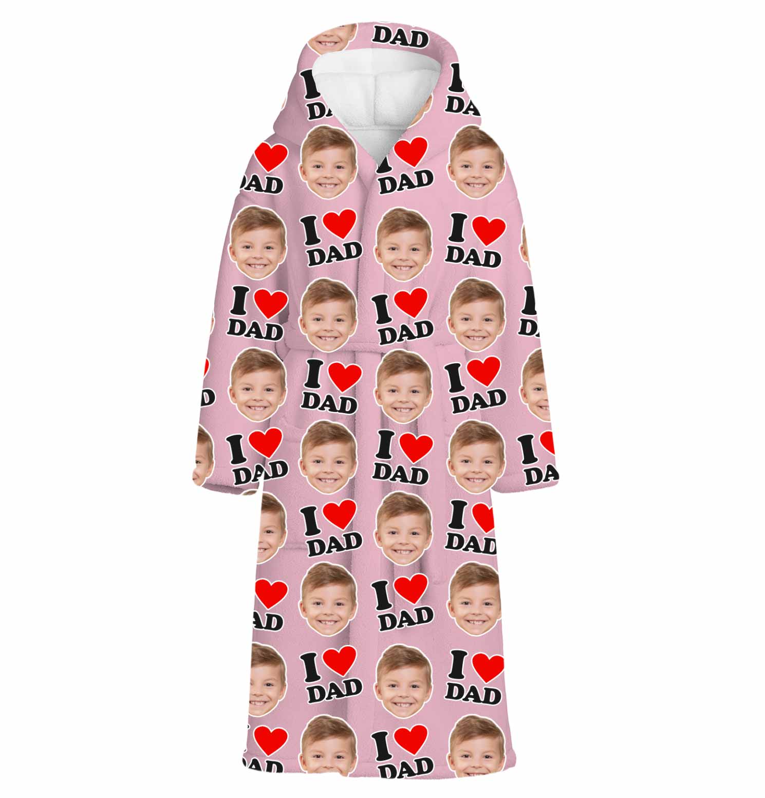 I Heart Dad Personalised Dressing Gown
