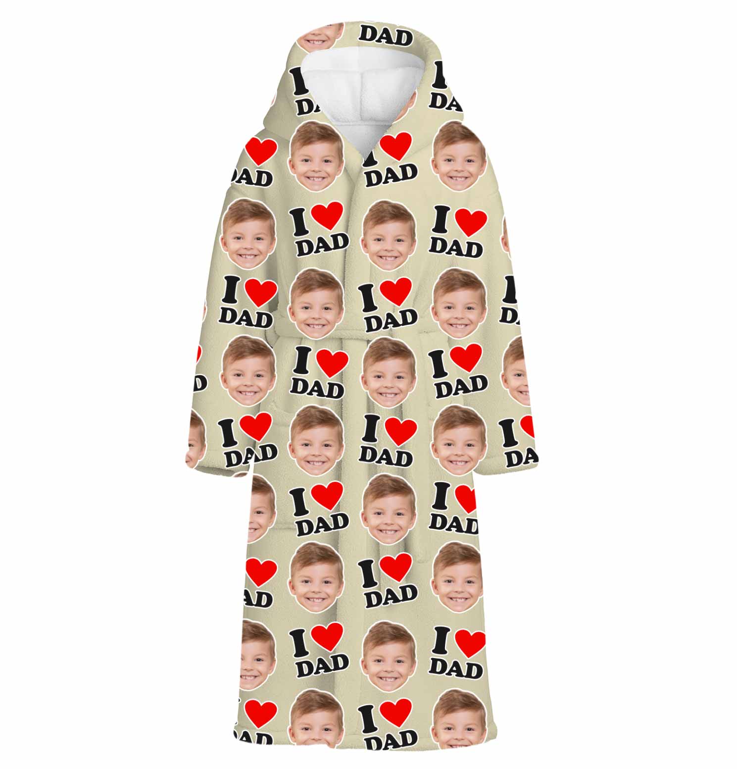 I Heart Dad Personalised Dressing Gown