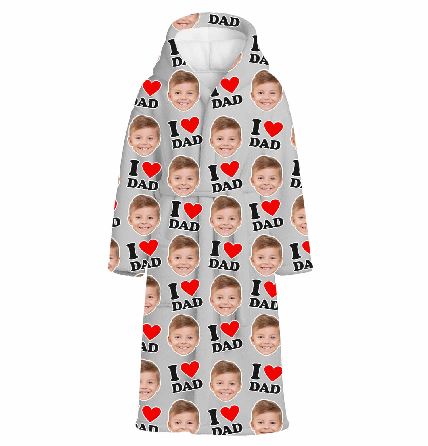 I Heart Dad Personalised Dressing Gown