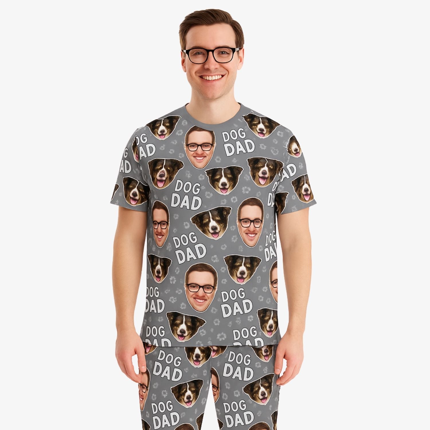 Men's Dog Dad Personalised Pyjamas