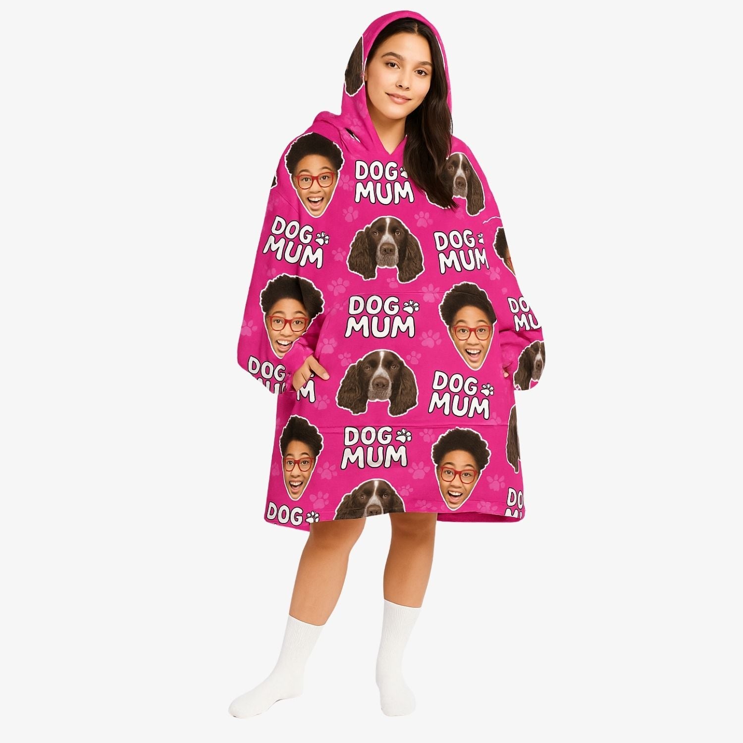 Dog Mum Chillzy Hoodie Blanket