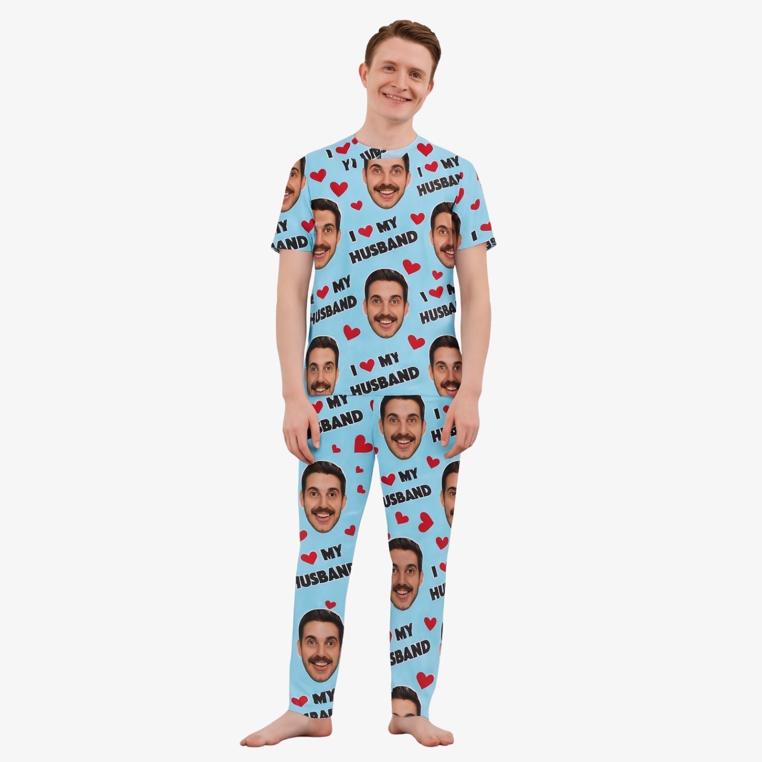 Men's I Love My Husband Pyjamas - Trouser Set