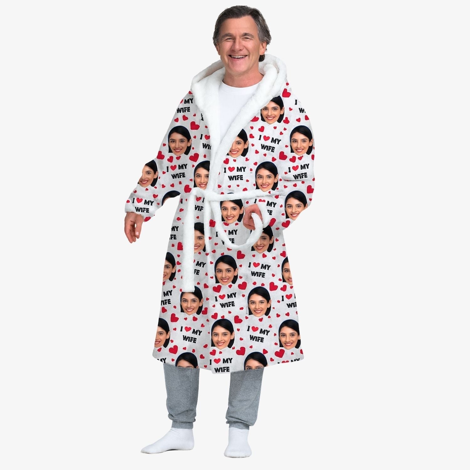 funny personalised dressing gown for him